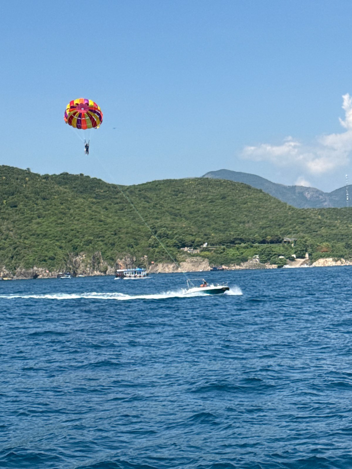 Parasailing and water sports off Nha Trang coast