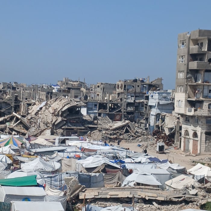 Gaza witnesses document destruction, displacement amid clear skies March 2026
