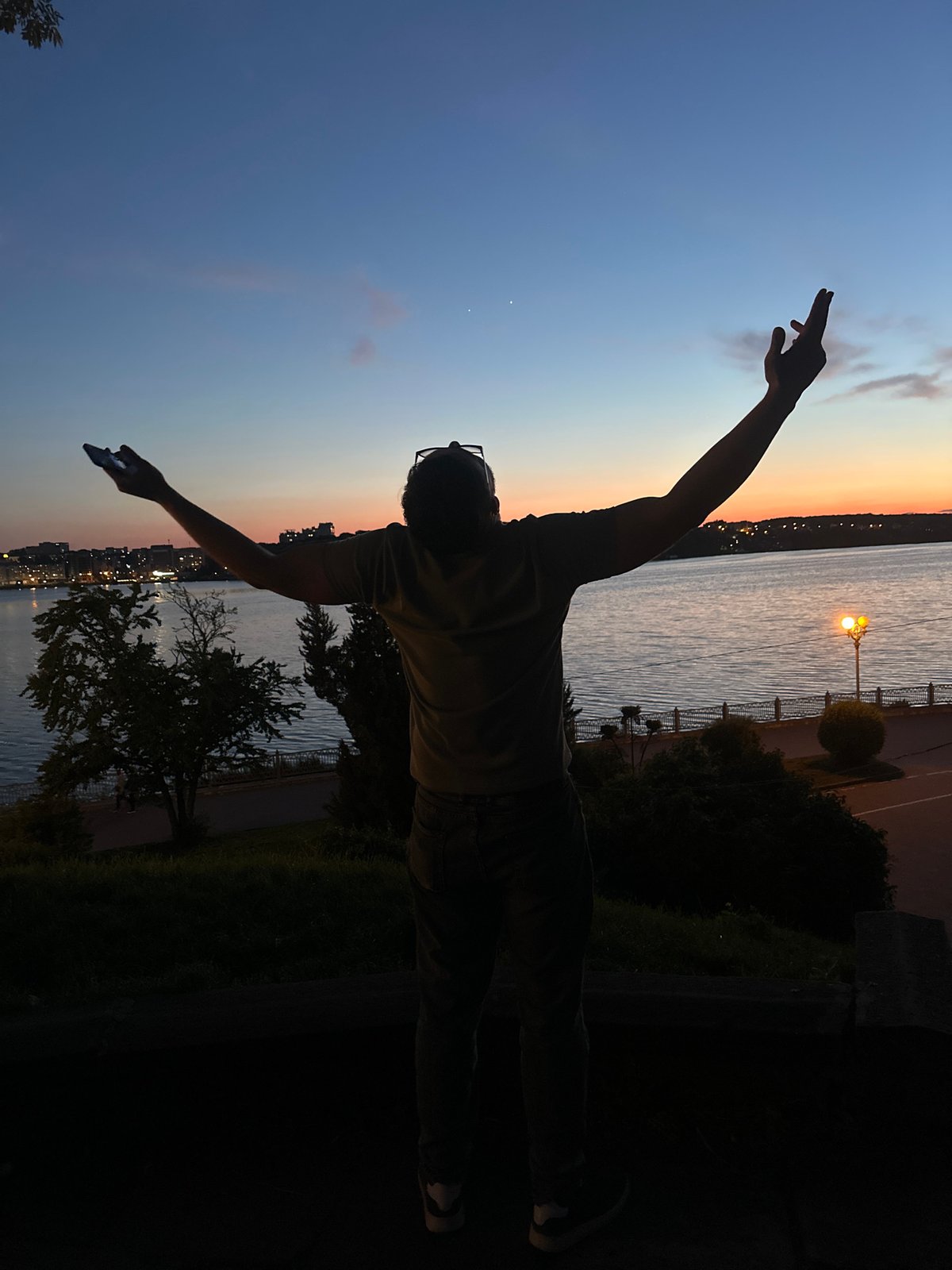 Sunset documented at Ternopil Pond, Ukraine on June 7