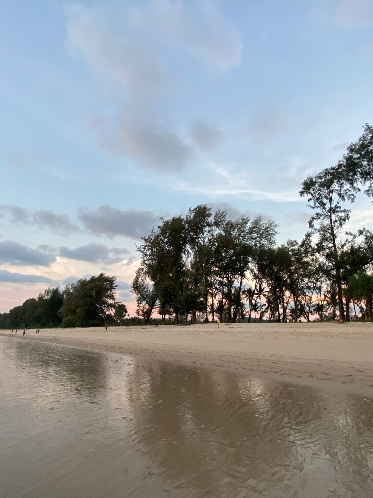 Sunset colors captured at Choeng Thale beach, Thailand
