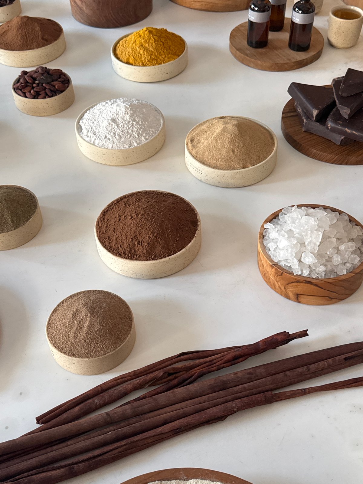 Natural spa ingredients and street life in North Kuta, Bali