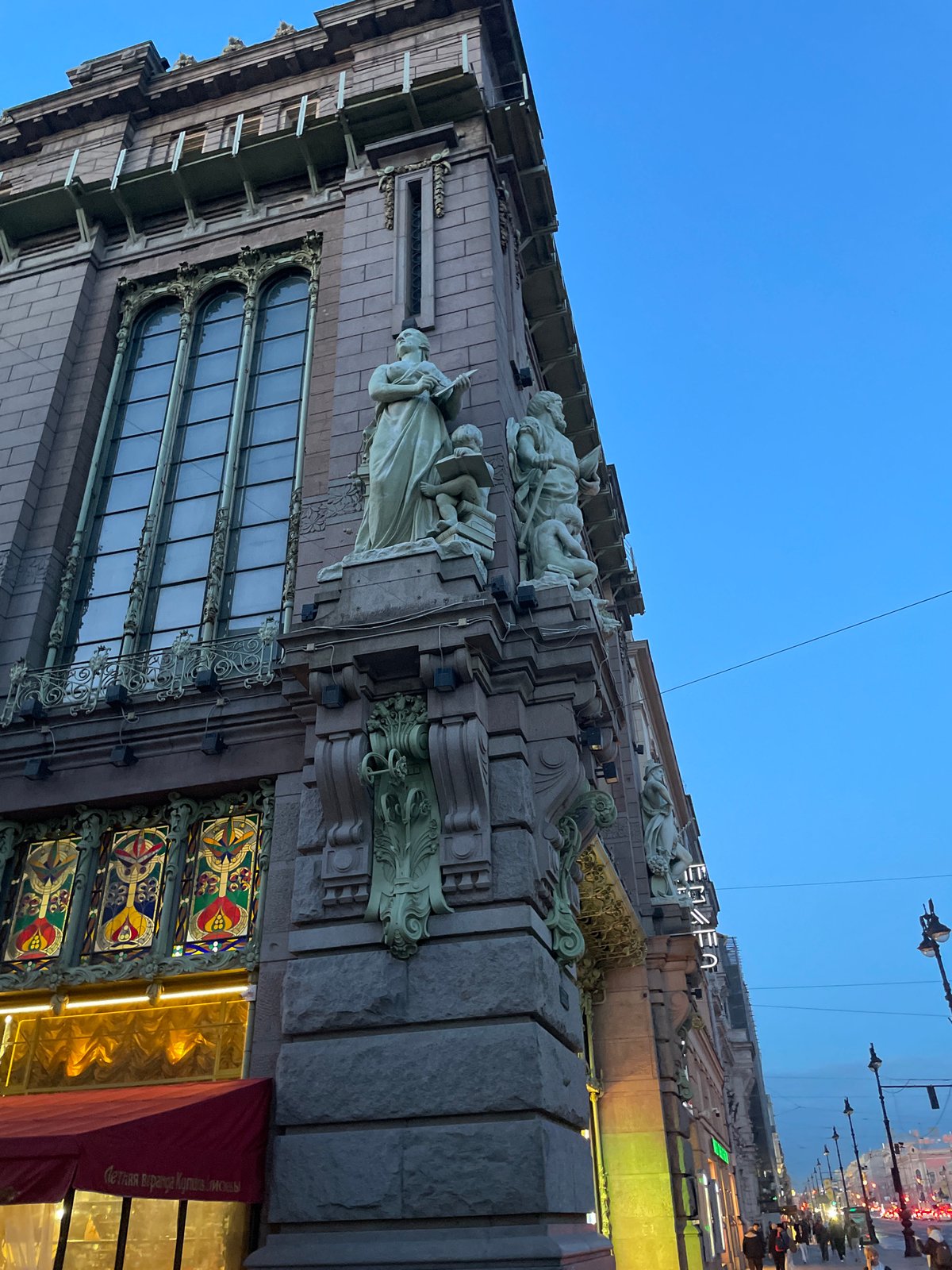 Historic Saint Petersburg architecture documented in evening photo series
