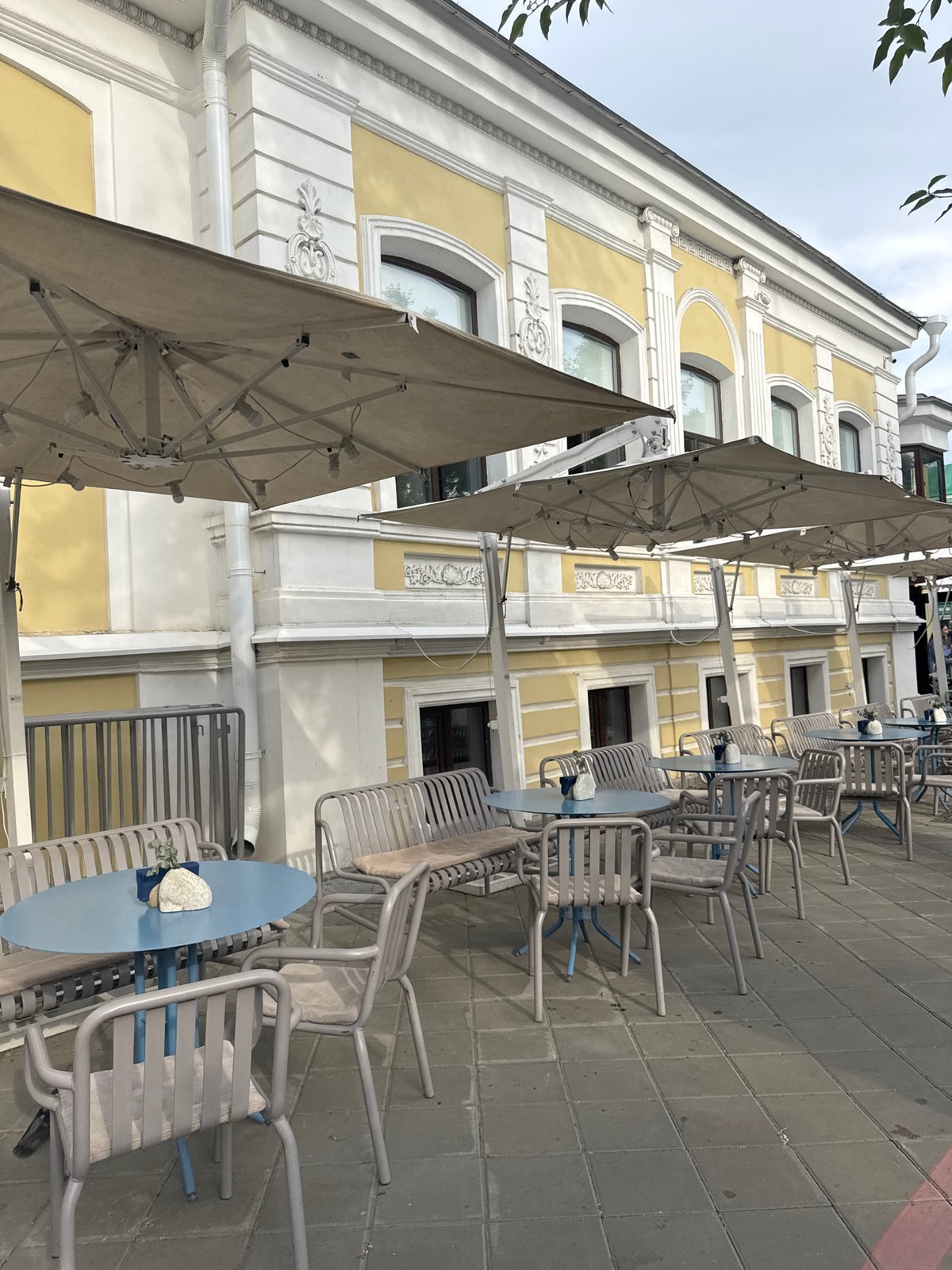 Street-level look at Yekaterinburg's city center on a summer afternoon