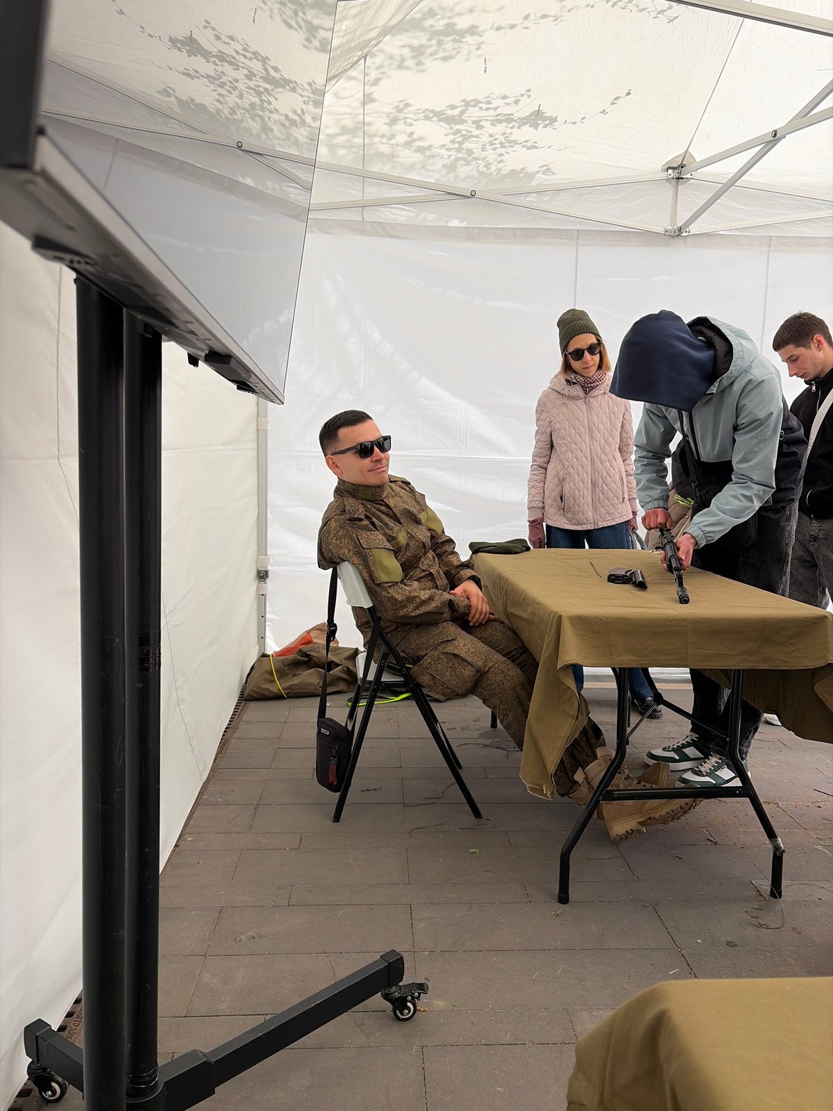 Military equipment display observed in Izhevsk, Russia