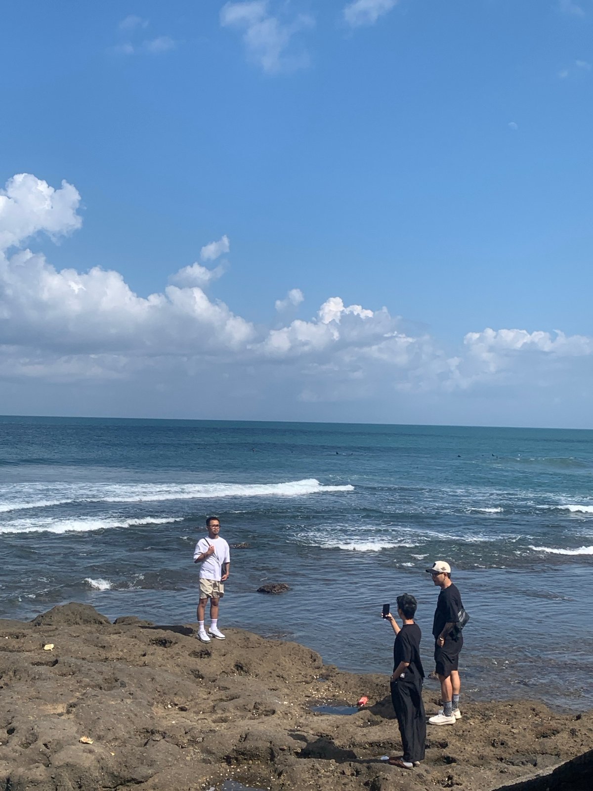 Afternoon scenes along North Kuta's coastline