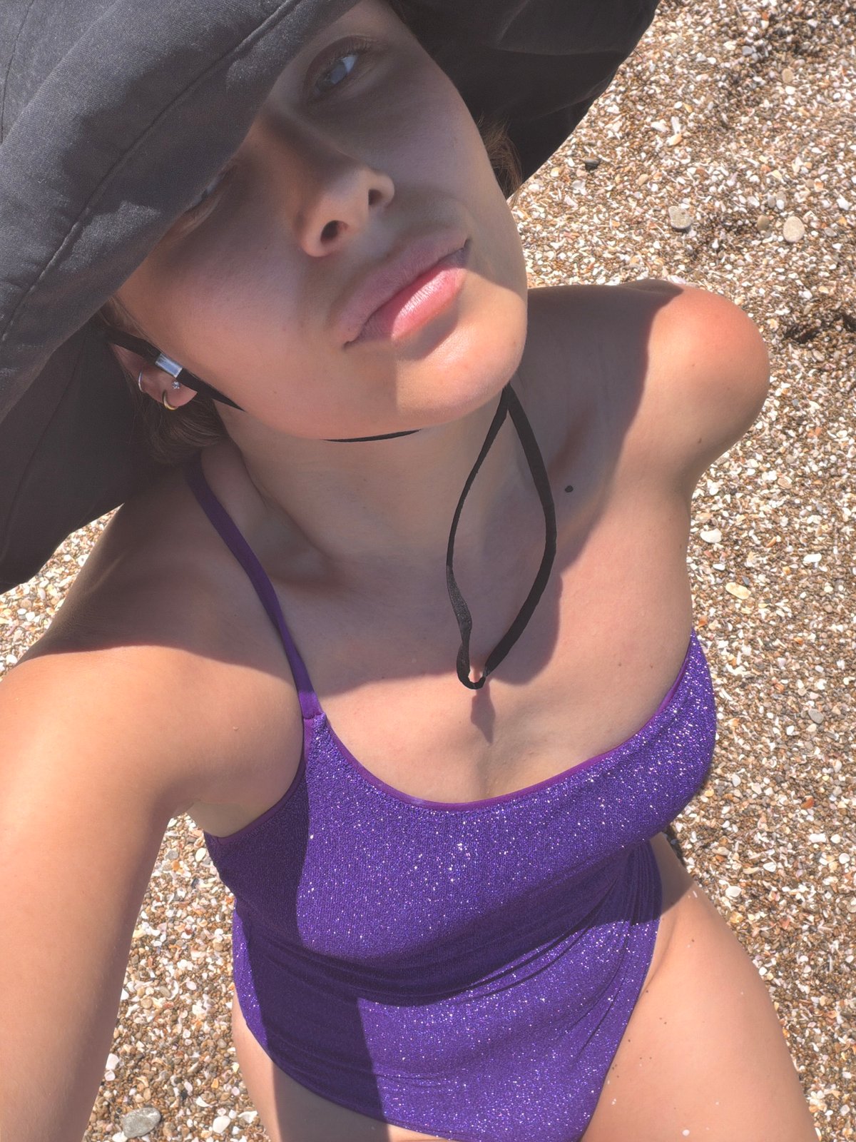 Lazy morning on a Tel Aviv beach, sand and sea up close.