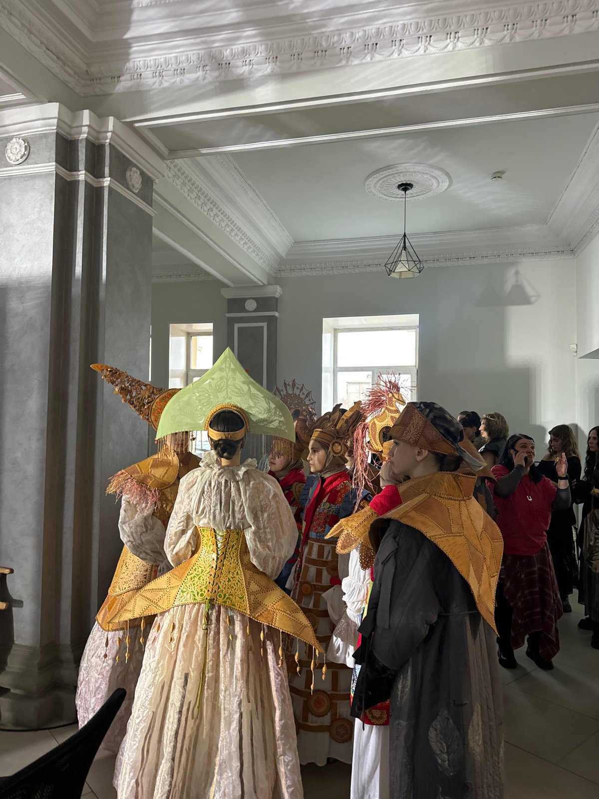 Traditional costume gathering at Kamenka building in Krasnoyarsk
