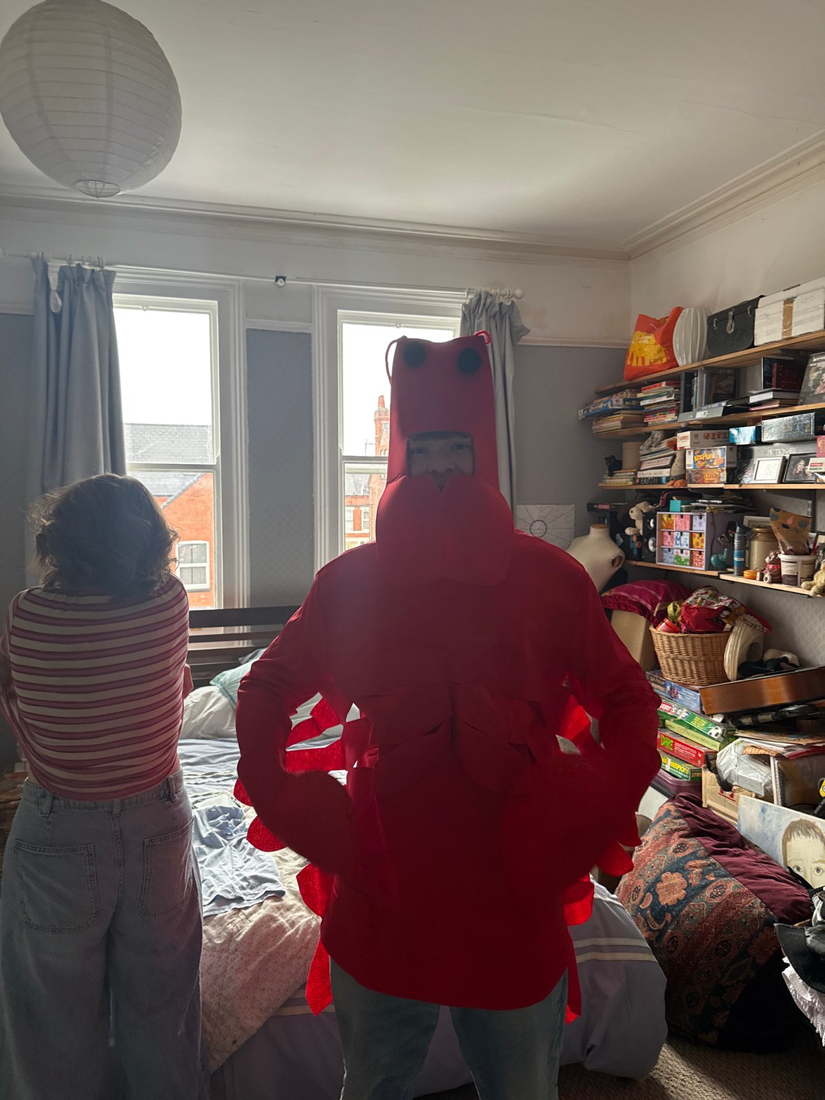 Person in red lobster costume spotted in Nottingham room