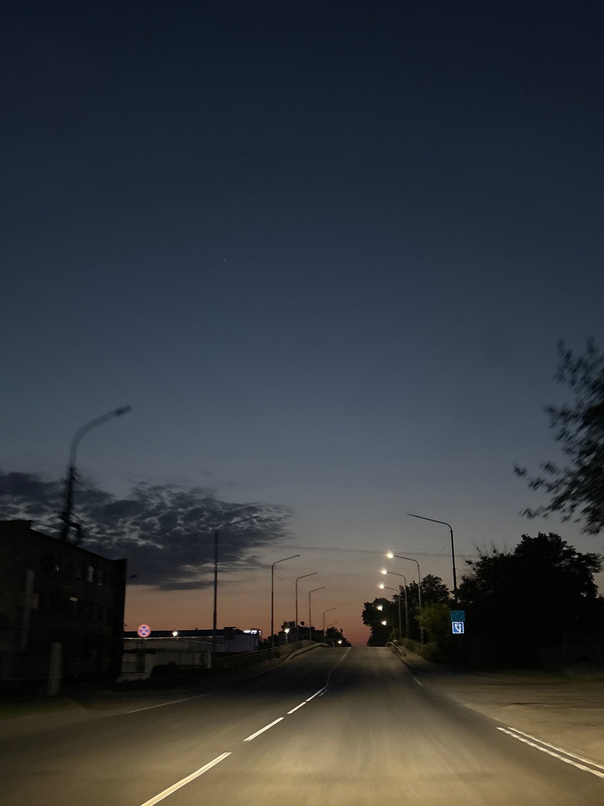 Nighttime street activity documented in Chaikovsky, Russia