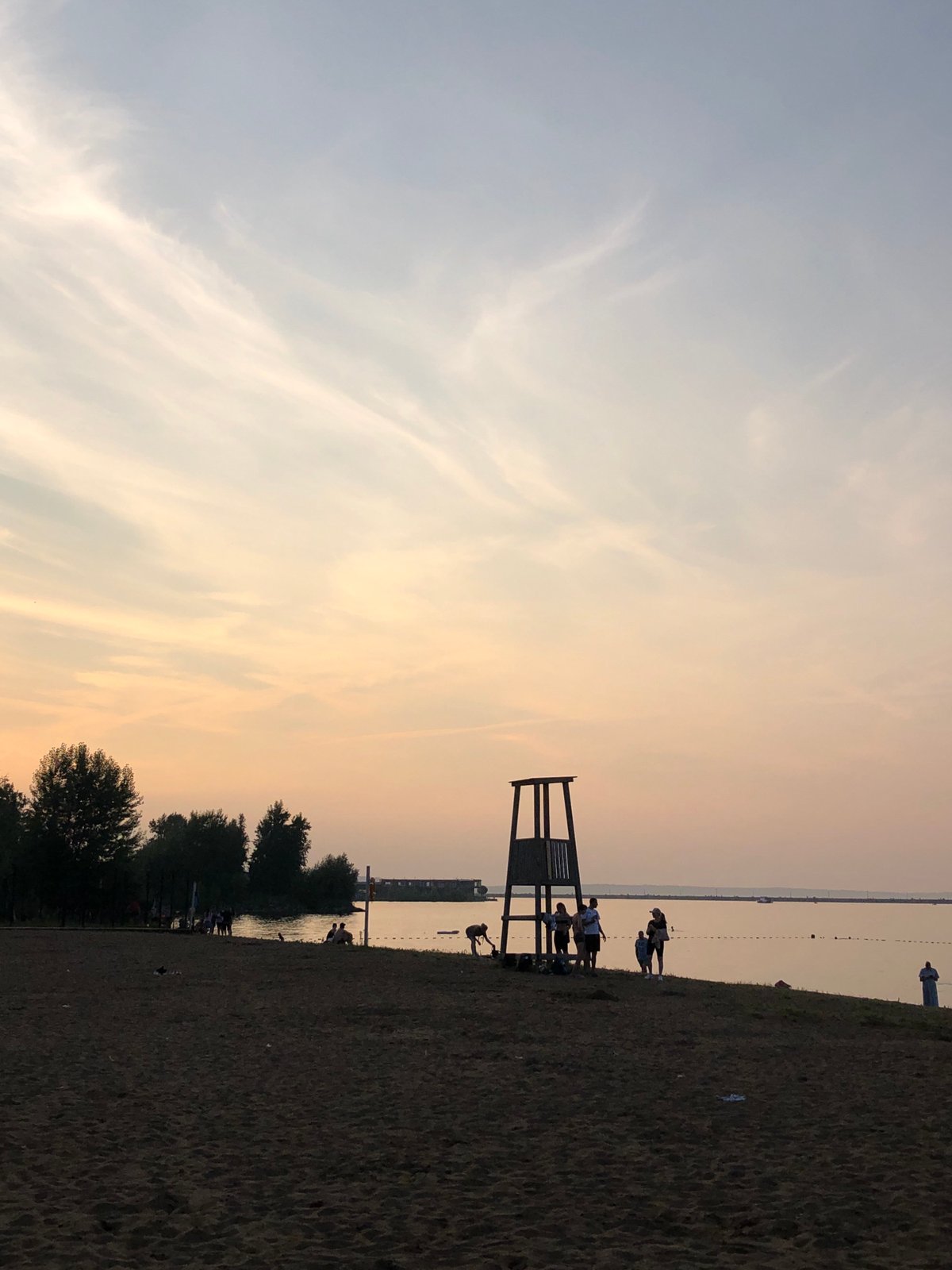 Sunset selfie session on a Chaikovsky beach