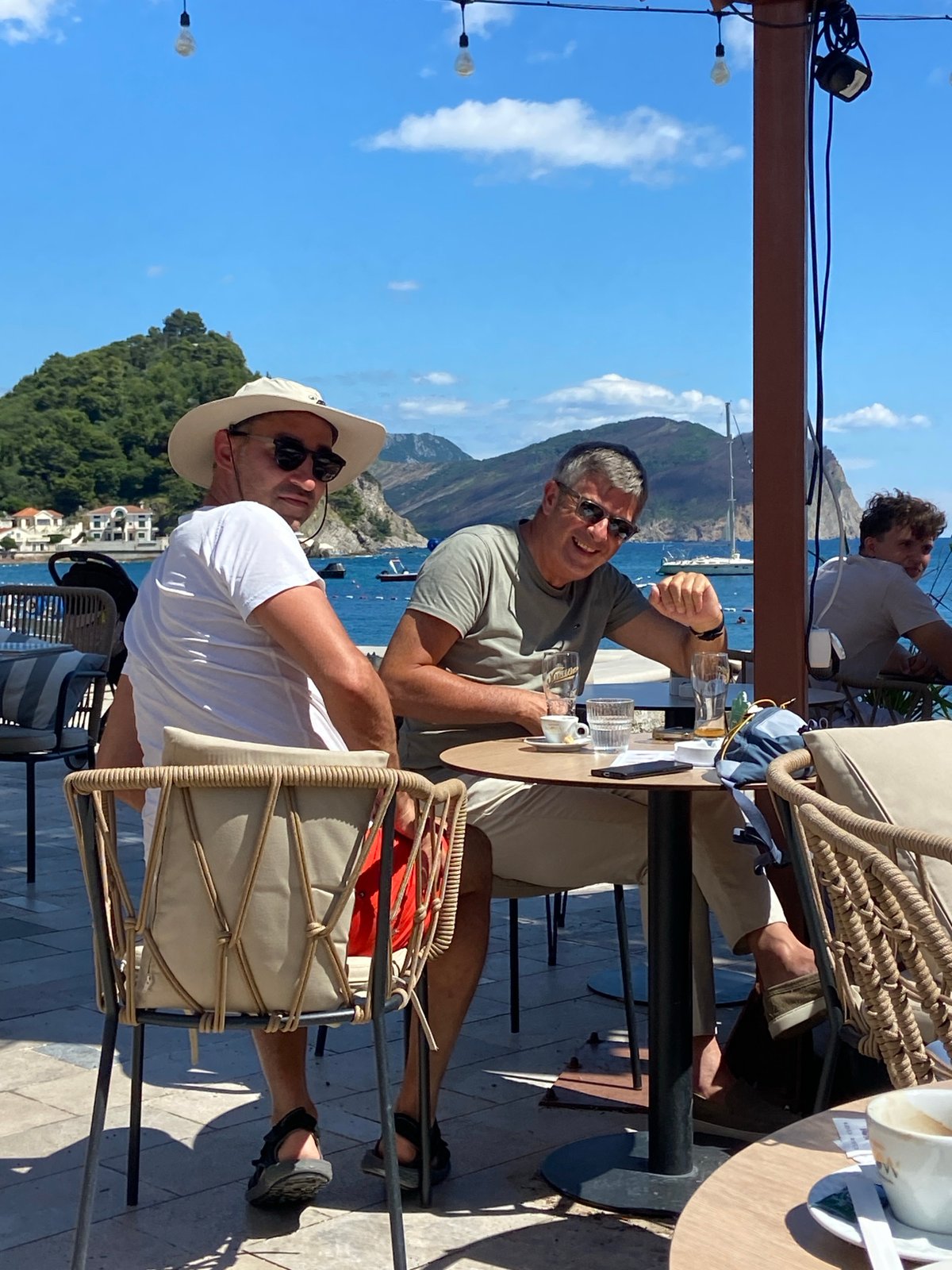 Summer day documented at Montenegro's Petrovac beach resort town