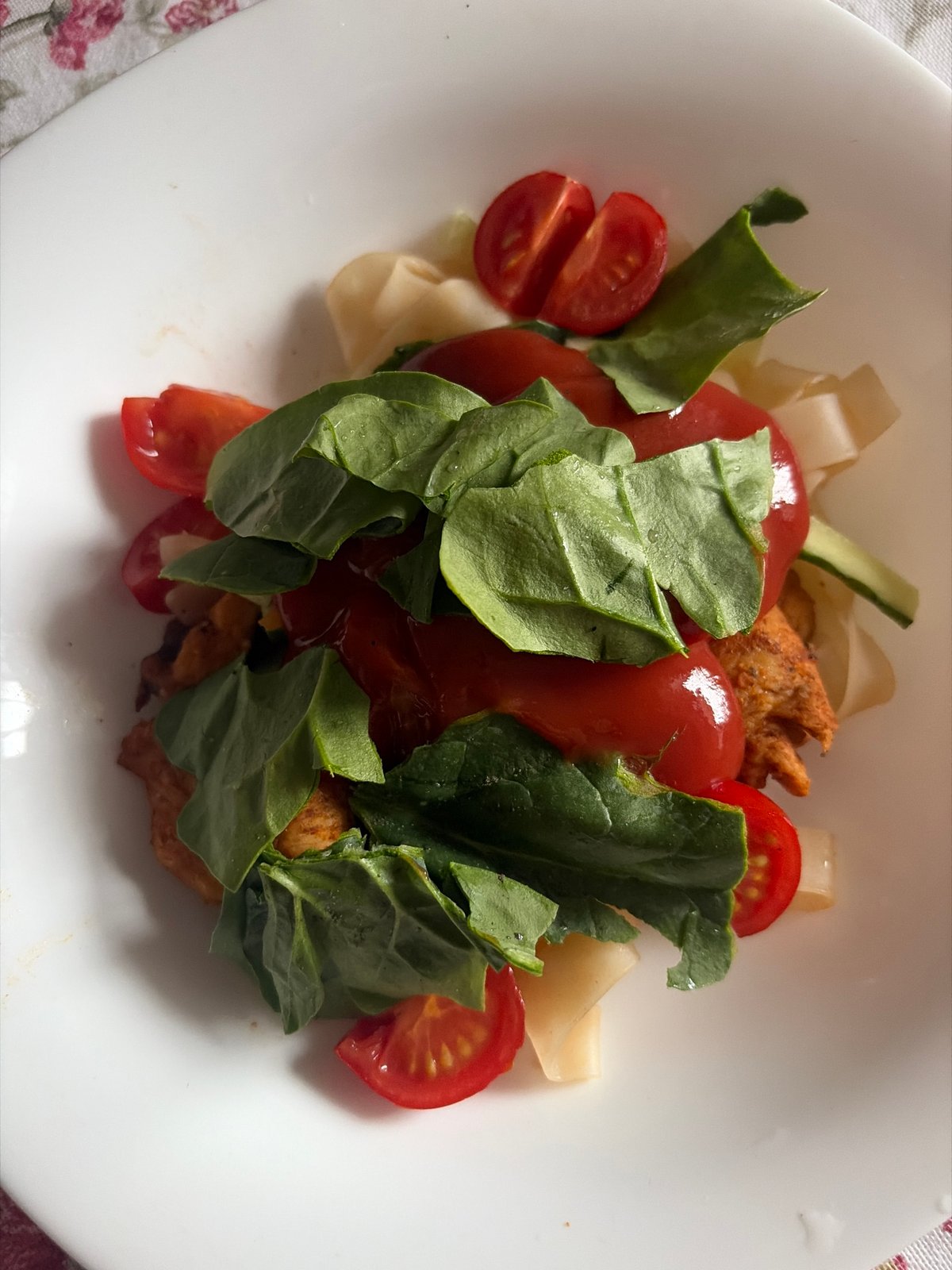 Leisurely meal and flowers documented in Saint Petersburg