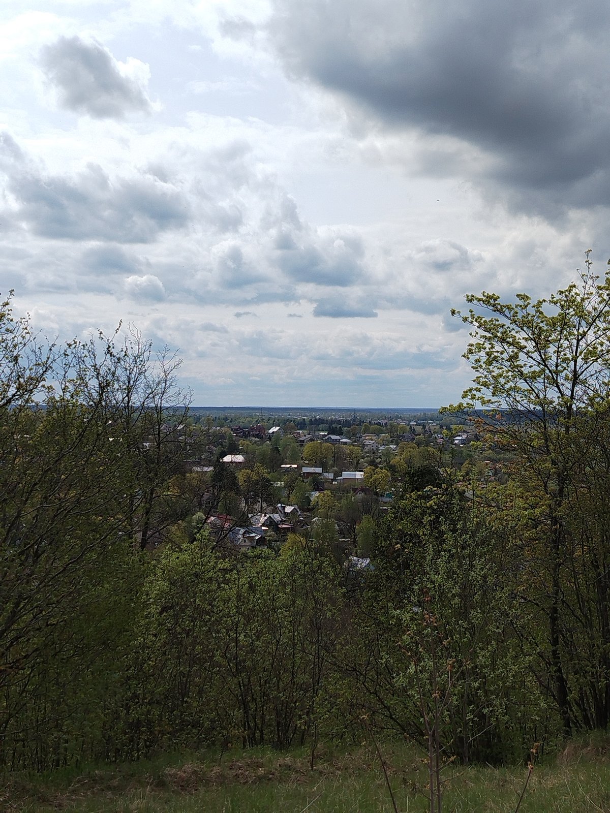 Spring morning views captured from hilltop in Krasnoye Selo