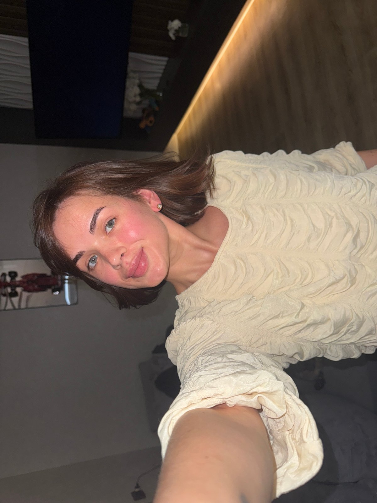 Woman observed indoors in Лобаново, Russia