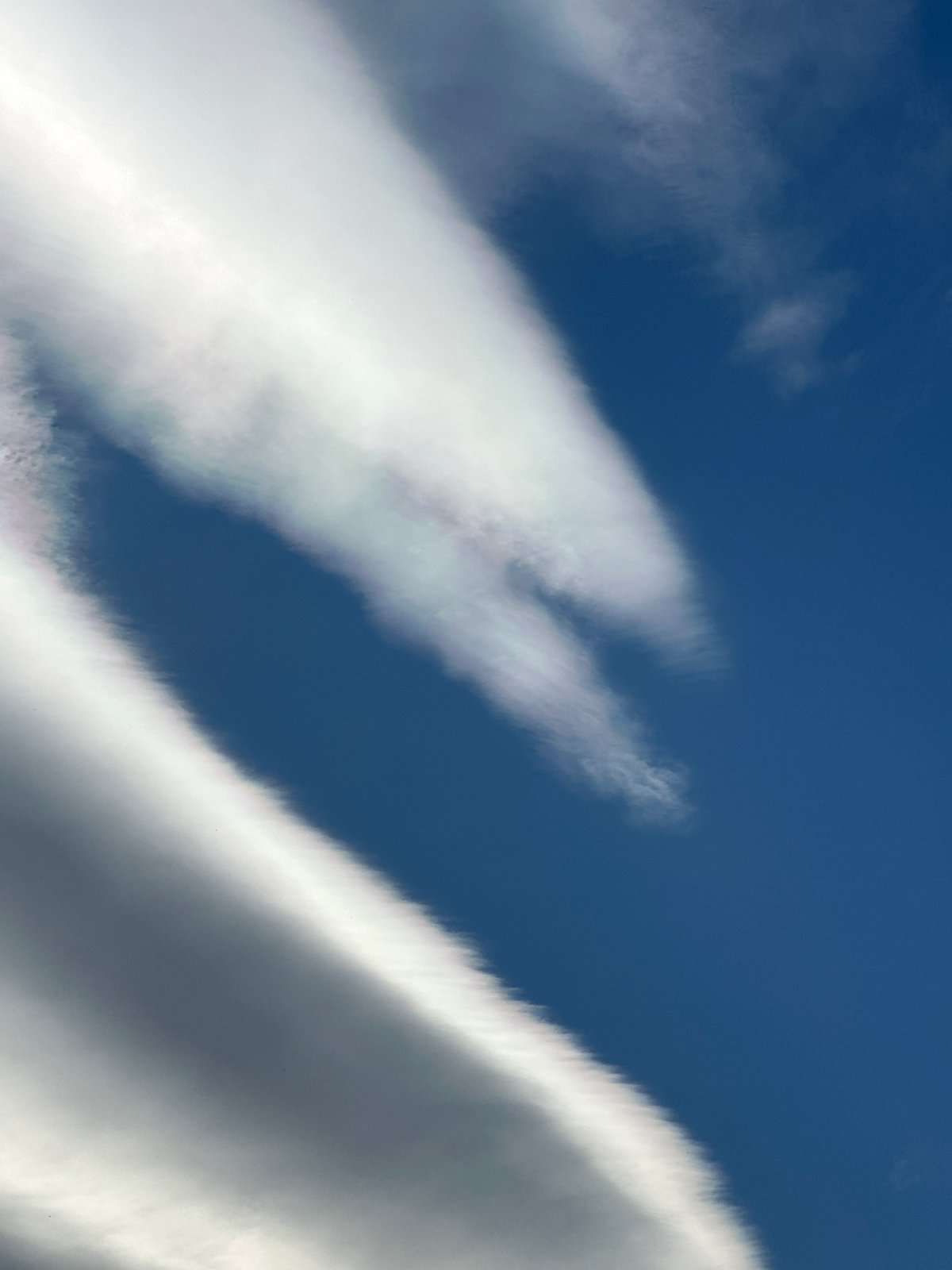 Blue sky with white and gray clouds observed in Bulgaria