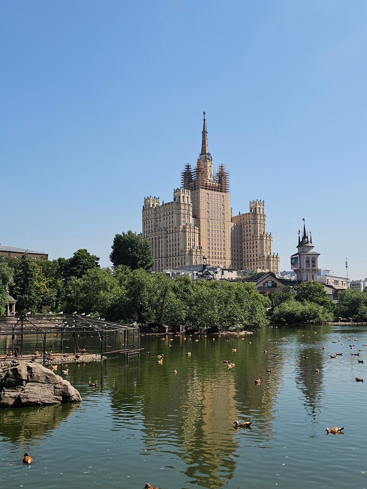 Duck ponds and Stalinist towers at a Moscow Zoo visit