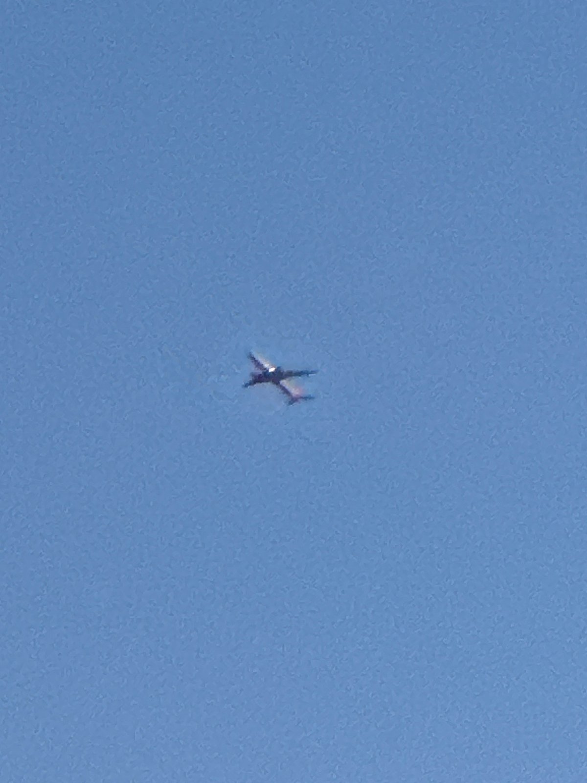 Summer evening skies over southeast London, full of planes