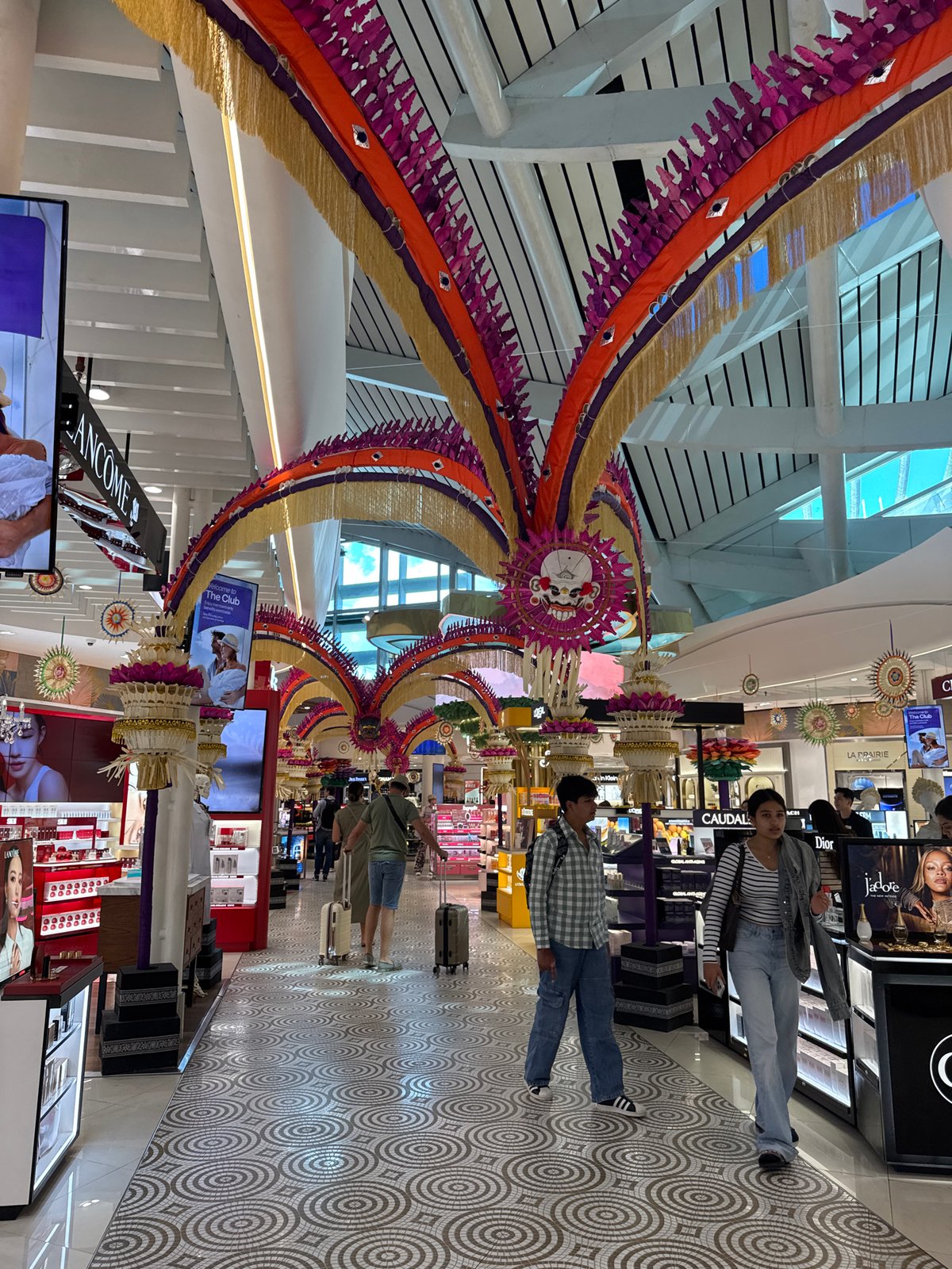 Pre-departure moments at Bali's Ngurah Rai Airport