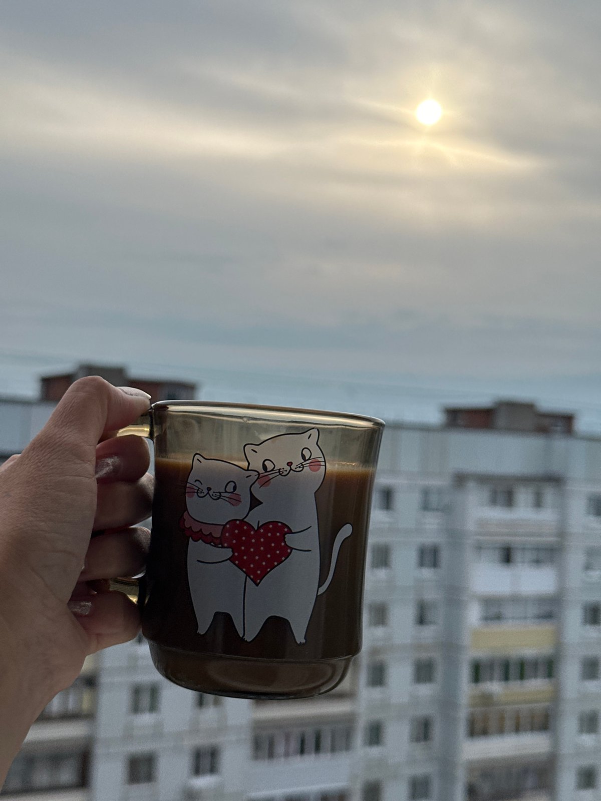 Woman documents early morning moments in Chaikovsky, Russia