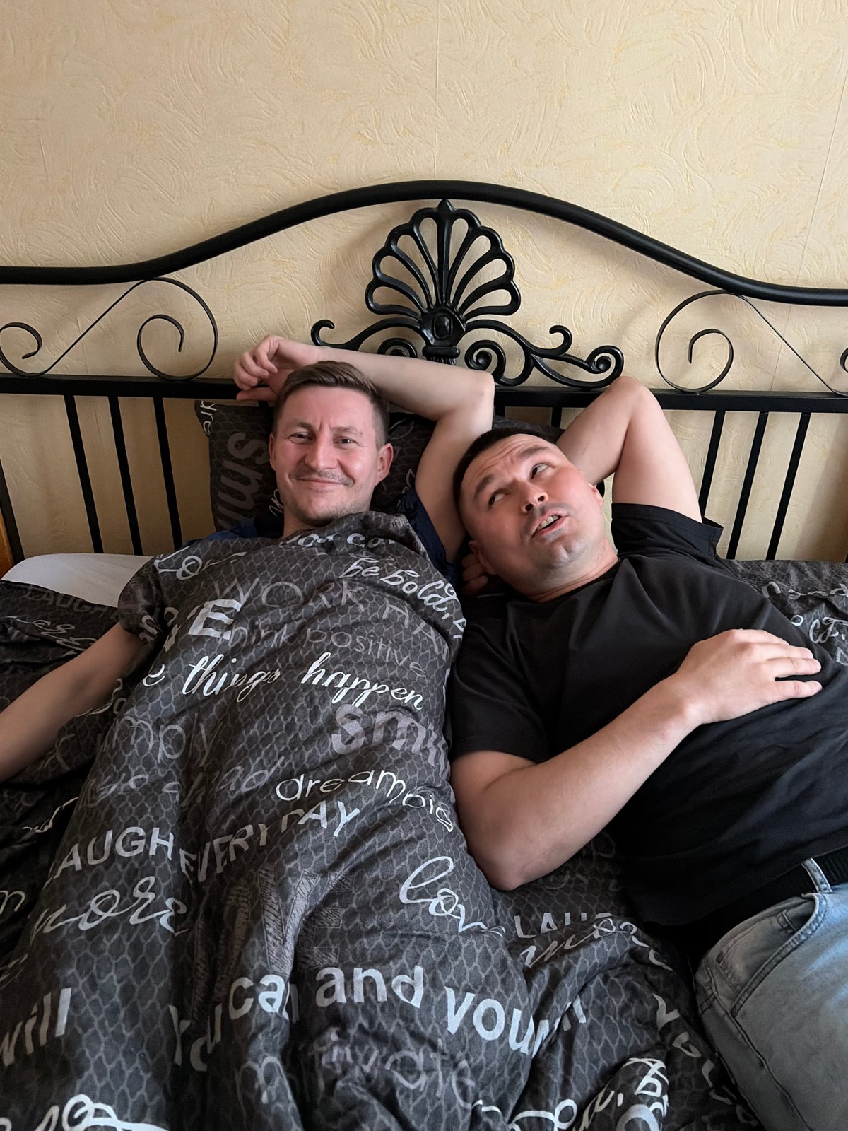 Friends enjoy PlayStation gaming session in Izhevsk, Russia