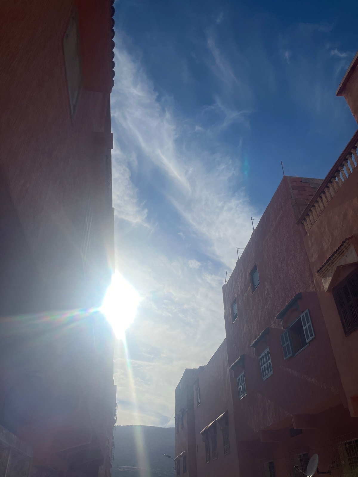 Architectural perspectives captured in Ouaouizert, Morocco