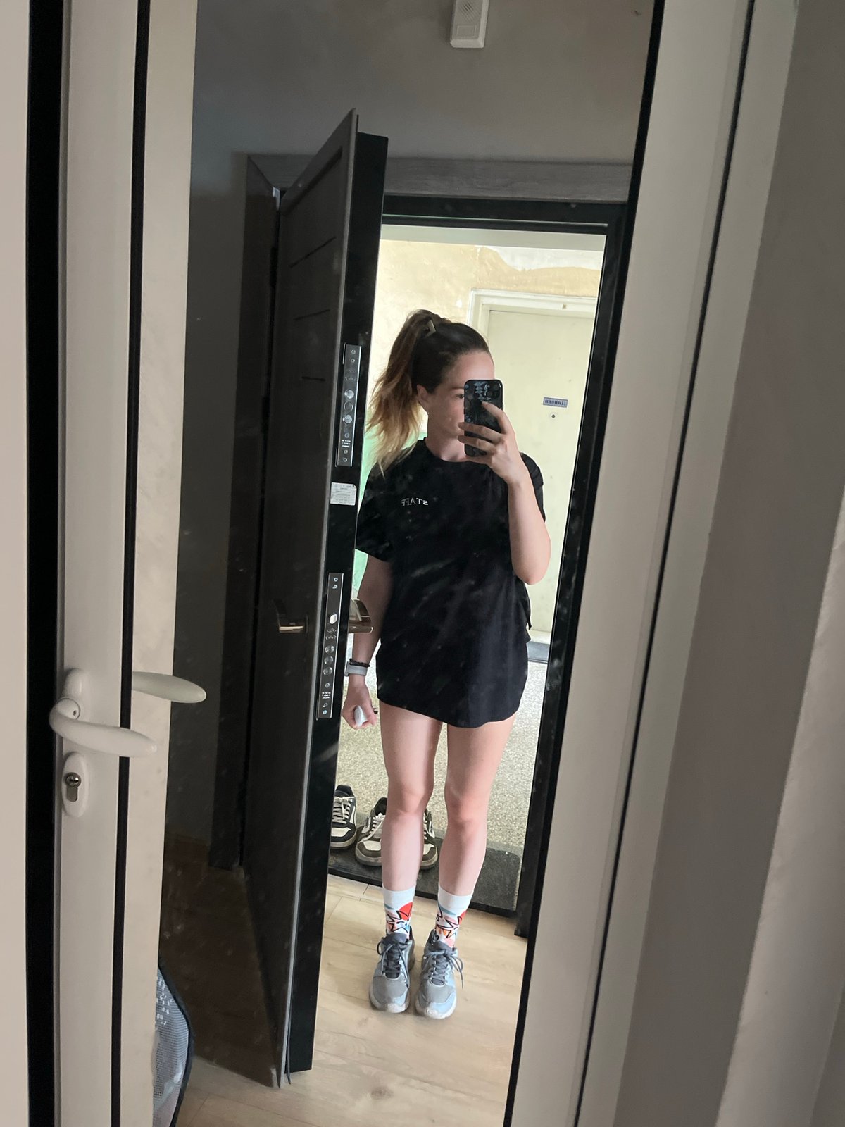 Mirror selfie and skincare product shot in Pazardzhik