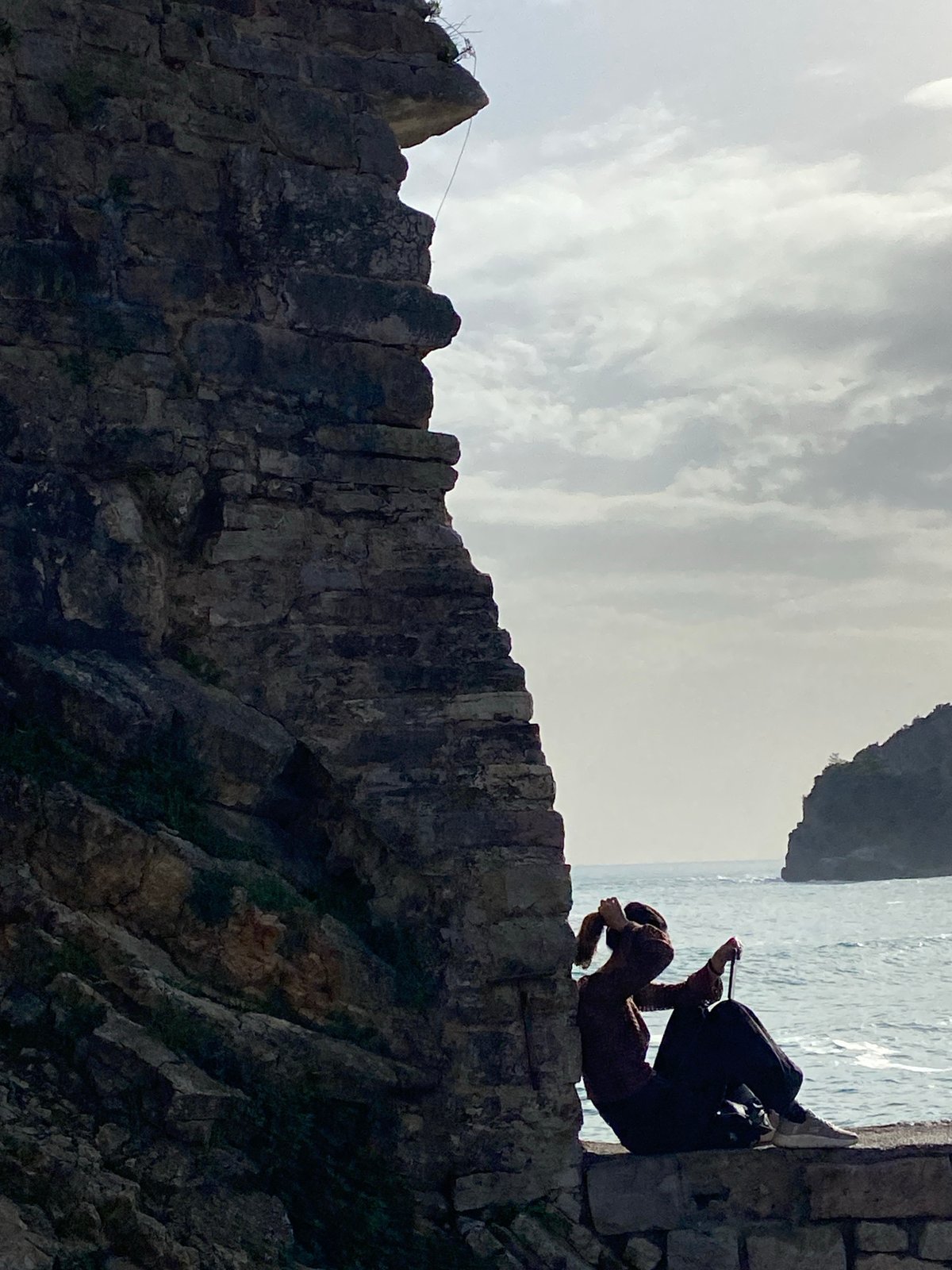 Tourist moments captured in historic Budva, Montenegro
