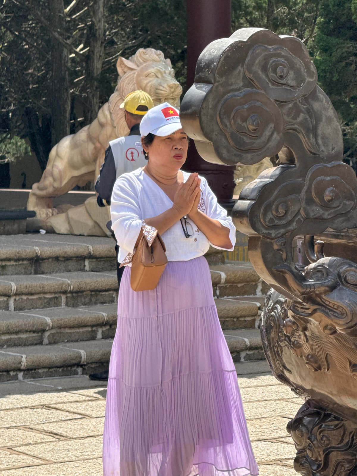 A quiet moment of prayer in Da Lat, Vietnam