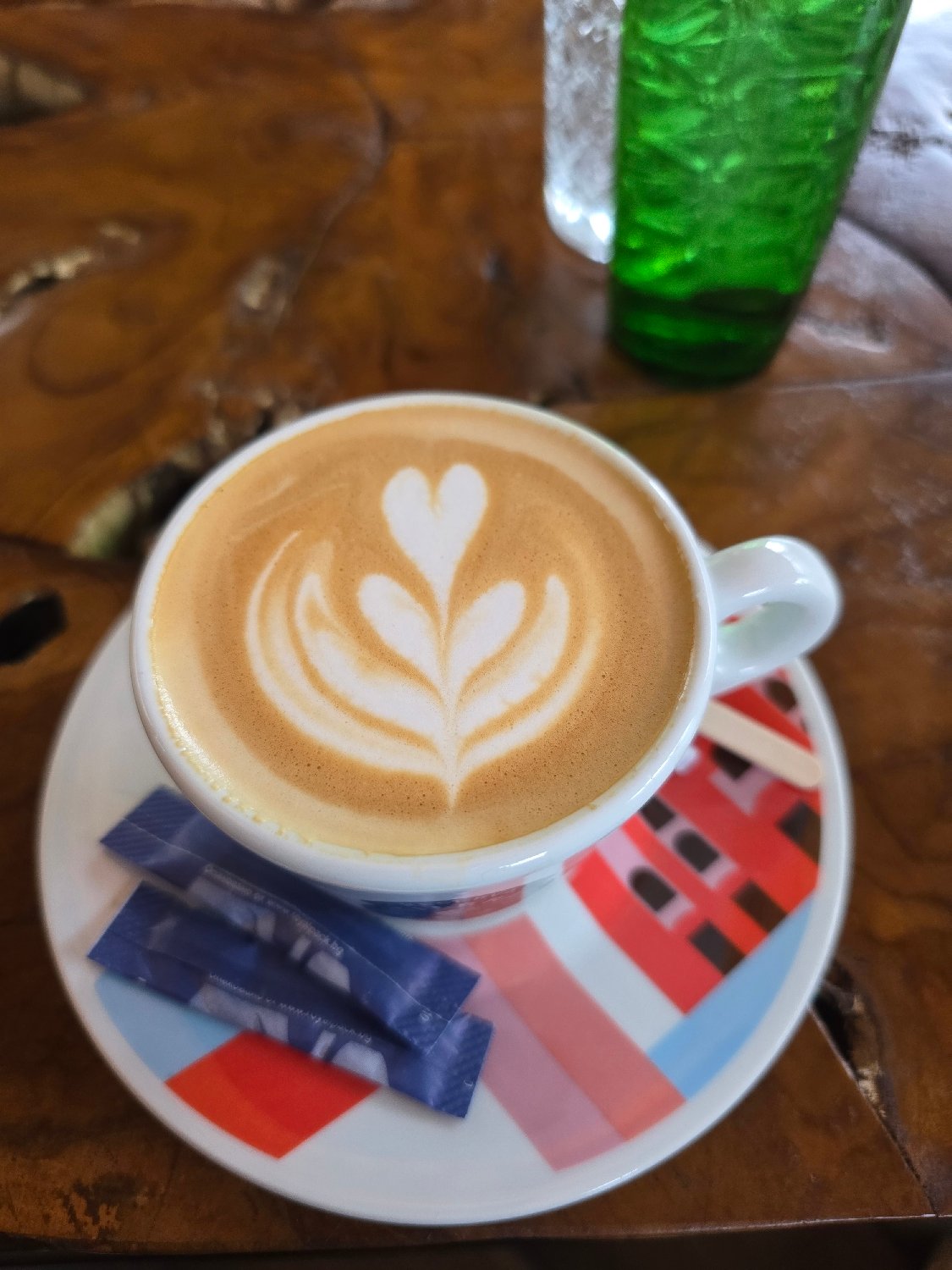 Cafe patron documents coffee and hookah experience in Burgas