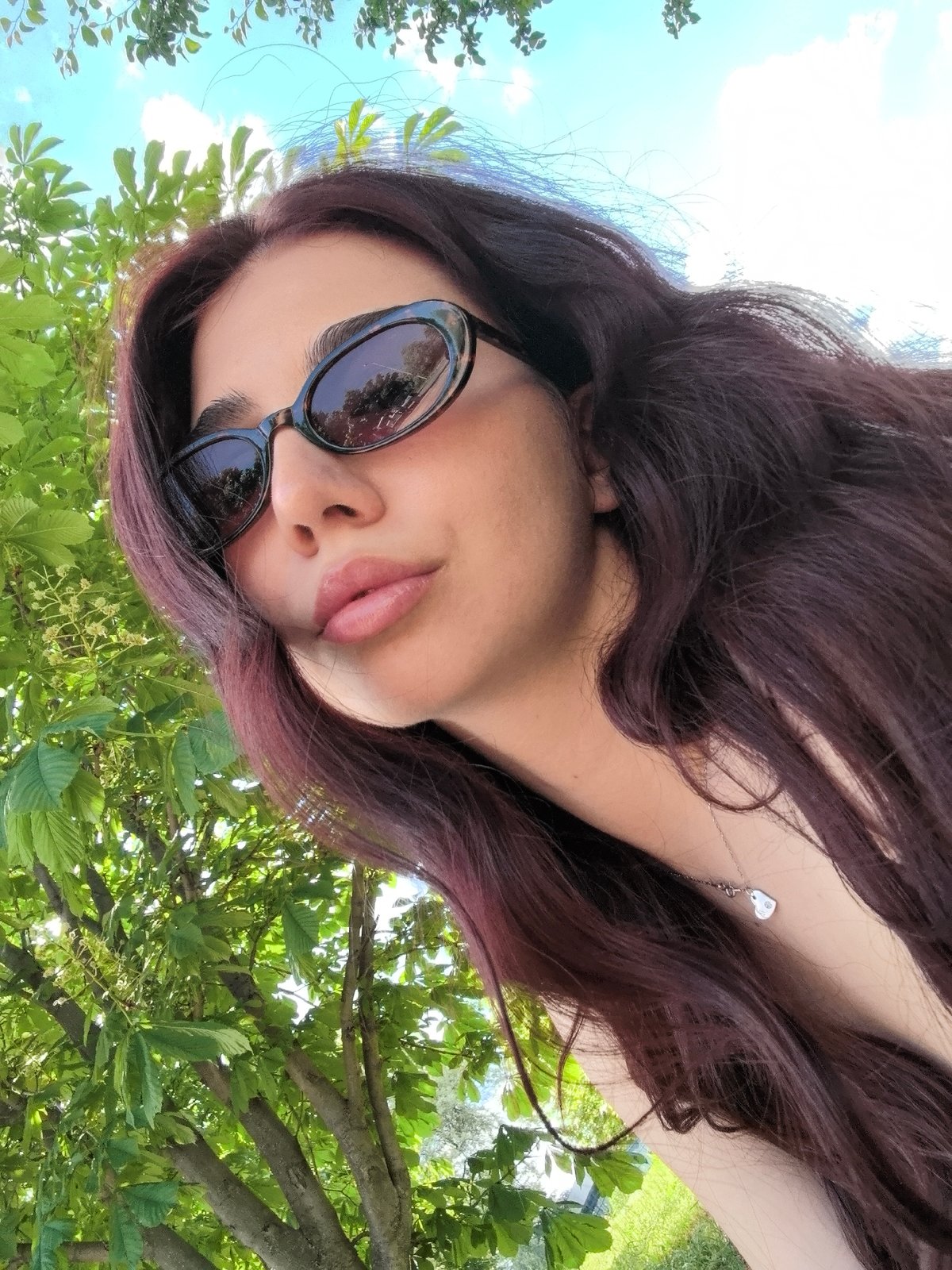 Woman photographed in casual settings around Bulgarian towns