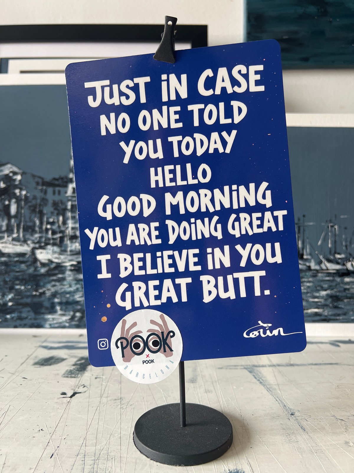 Motivational card with encouraging messages spotted in Mollet Del Vallès