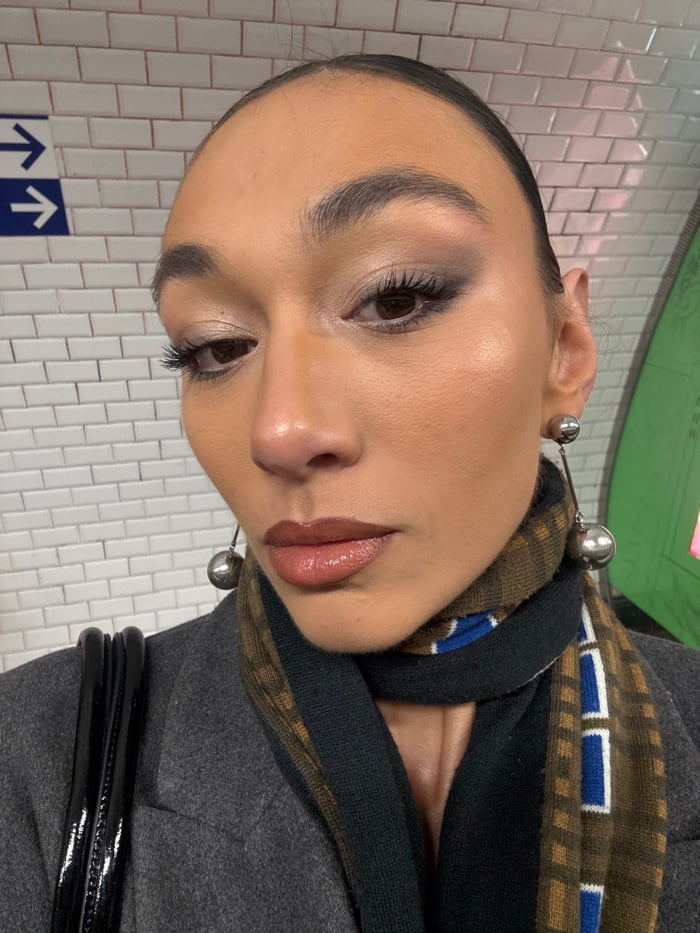 Portrait photos captured in Paris showing person with makeup