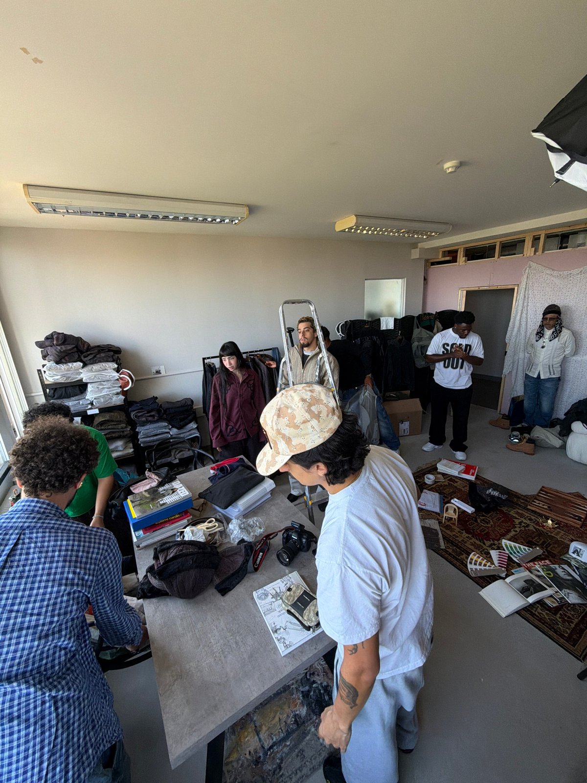 Creative production session documented at London studio space