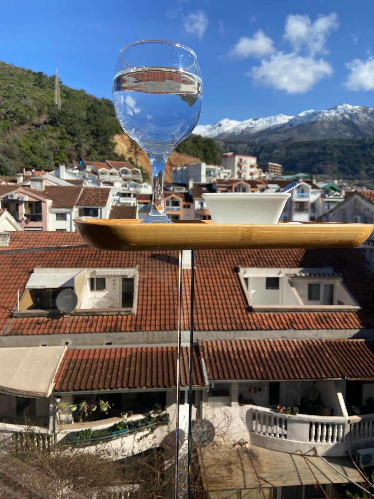 Morning scenes documented across indoor and outdoor Budva locations
