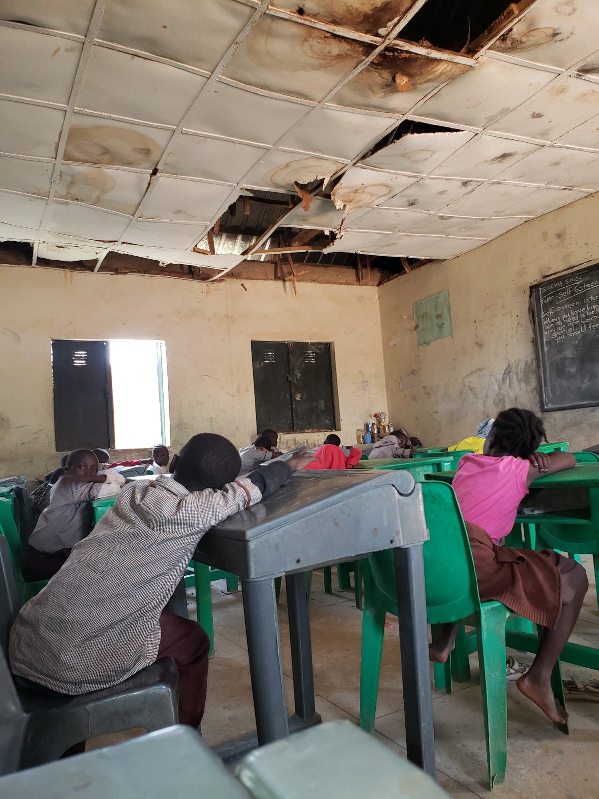 Children observed in classroom setting at unidentified school