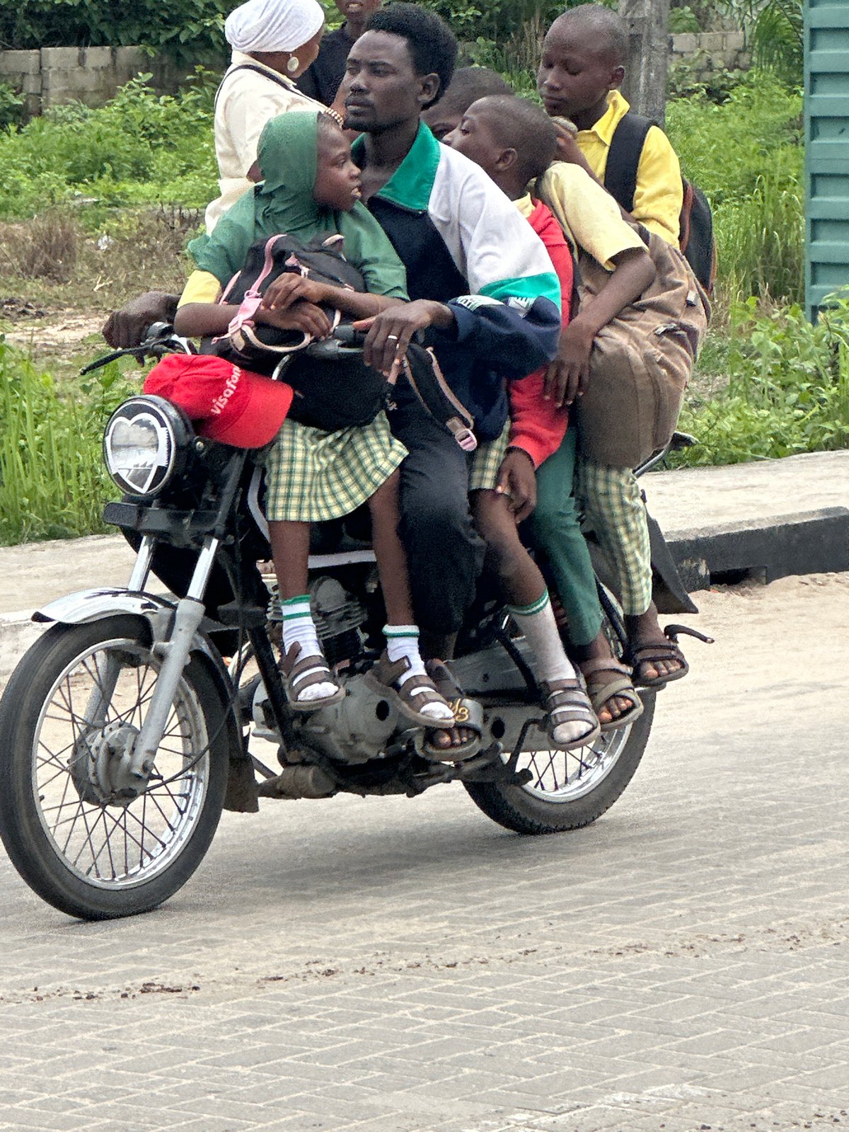 Daily life unfolds on Badagry streets during afternoon hours