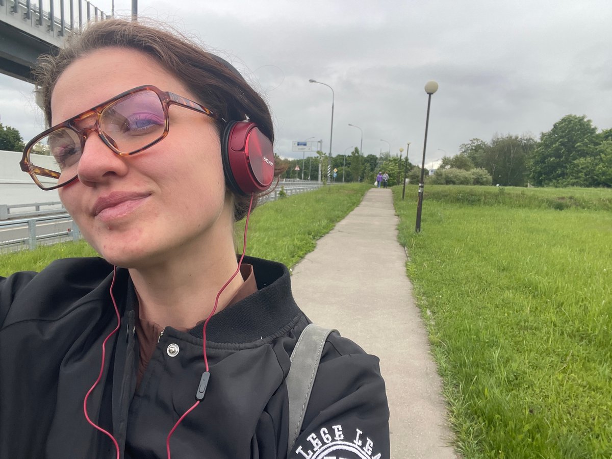 Person spotted near Moscow highway infrastructure during morning hours