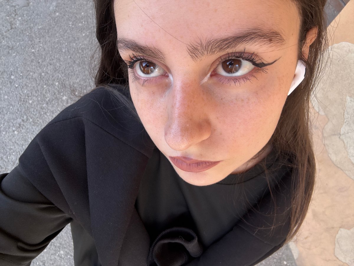 Young woman captures self-portraits across Yerevan locations