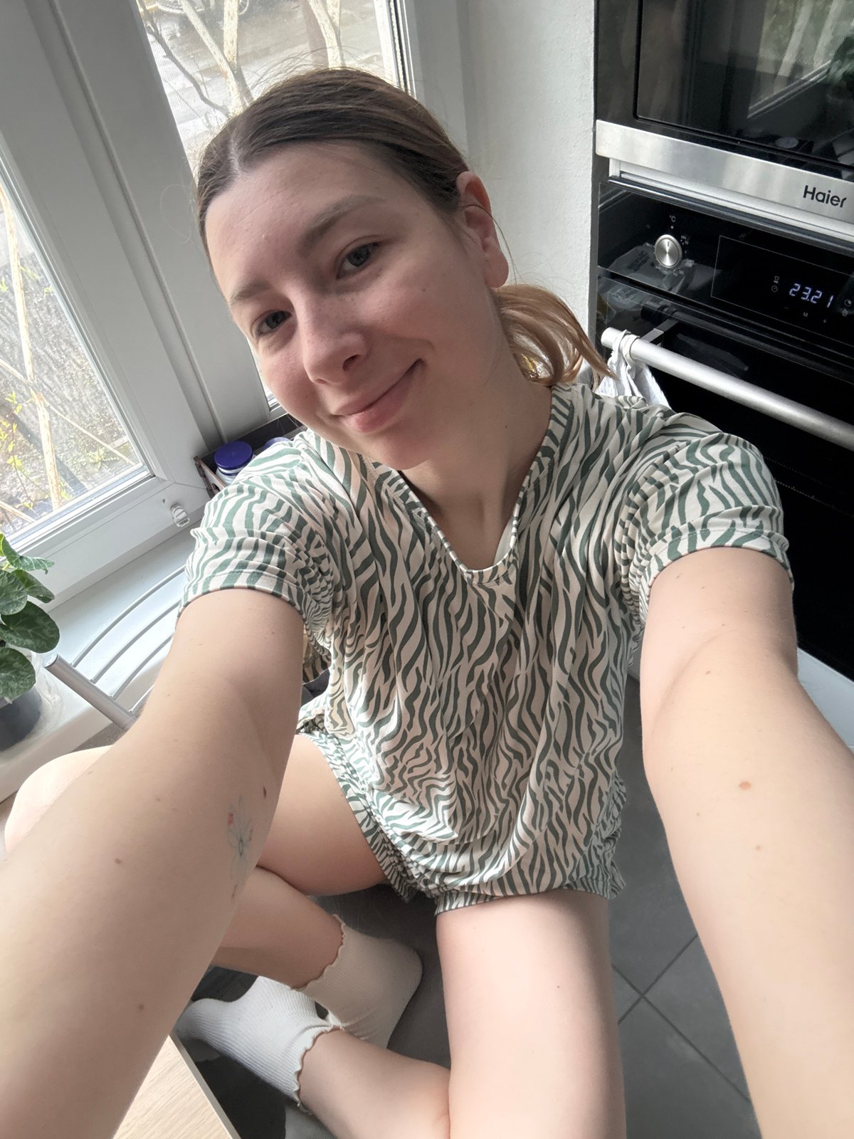 Morning domestic life captured in Moscow apartment