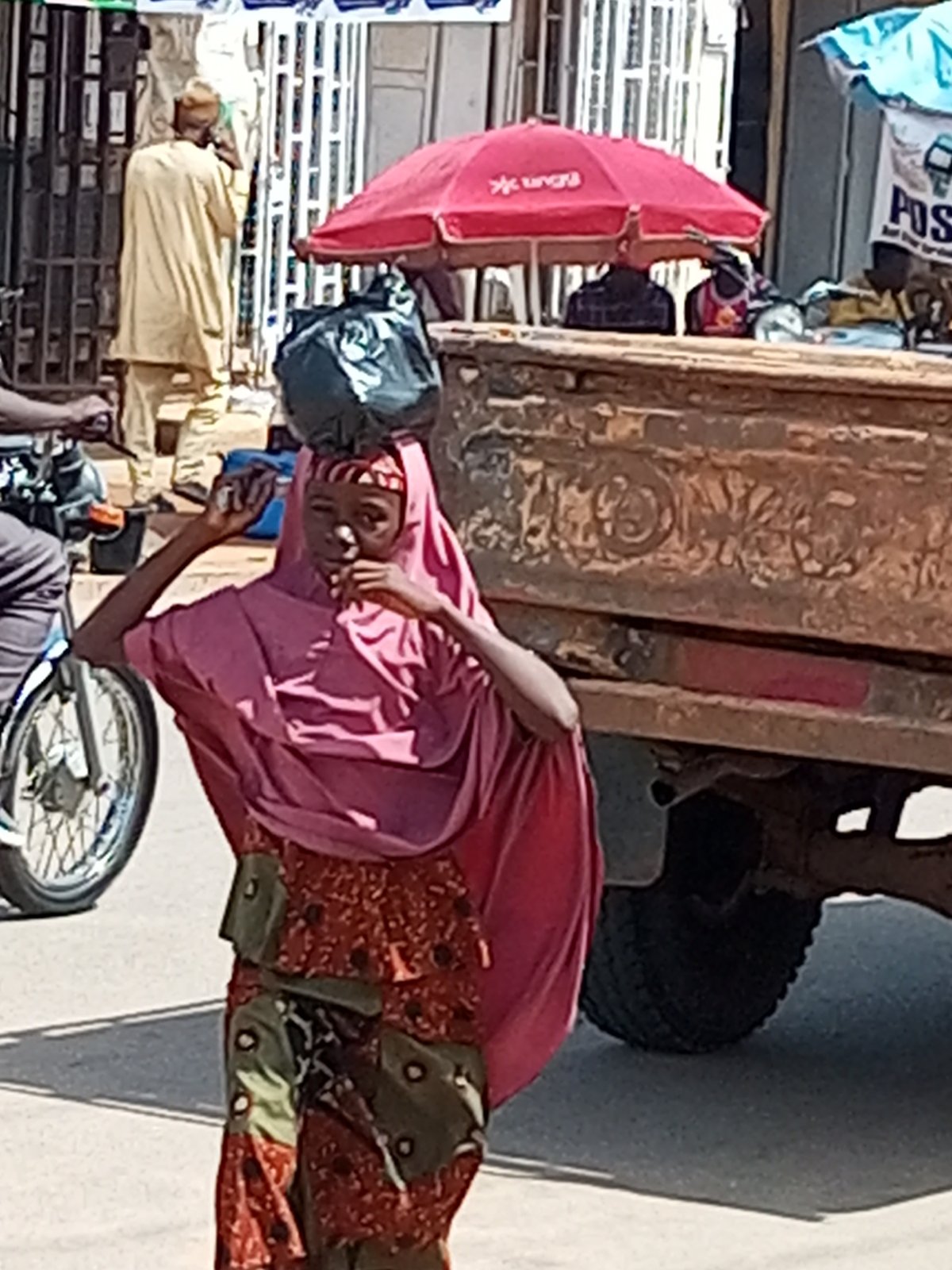 Morning street activity across Gombe, Nigeria