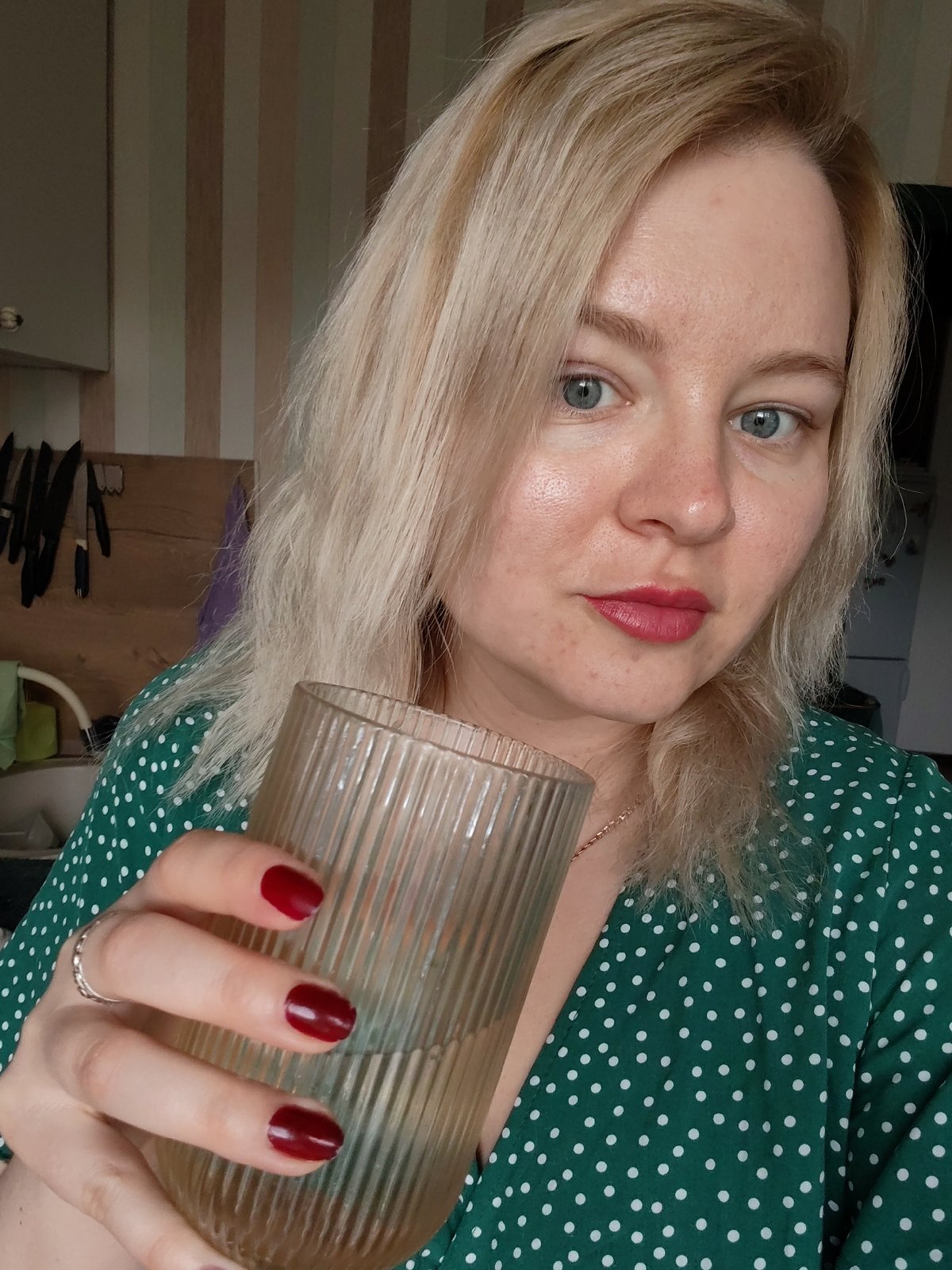 Morning moments captured in Izhevsk: woman with water, holiday coffee