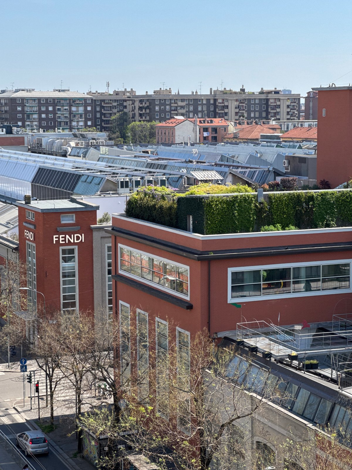 FENDI headquarters building photographed in Milan