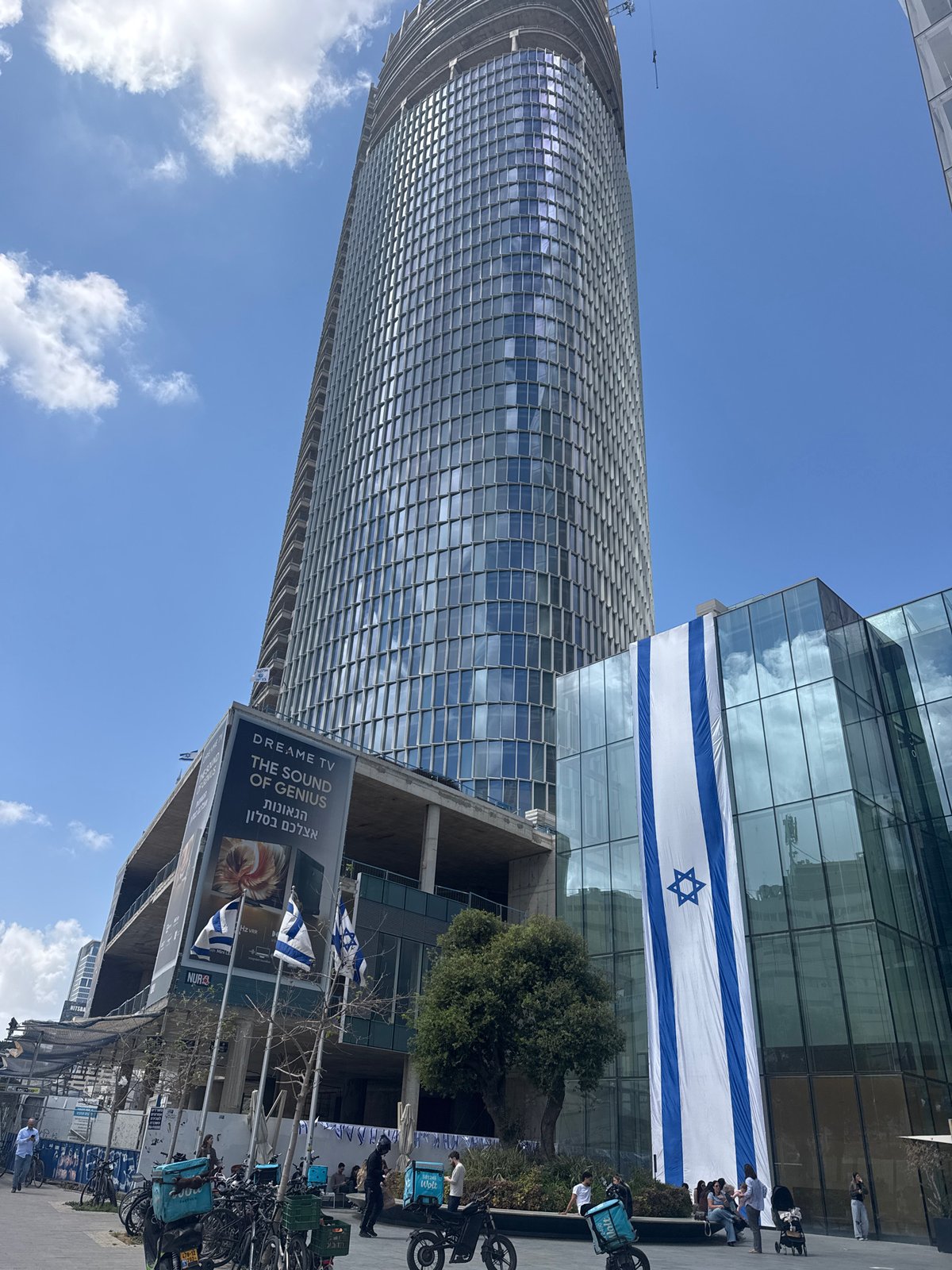Daytime street scene captured in modern Tel Aviv