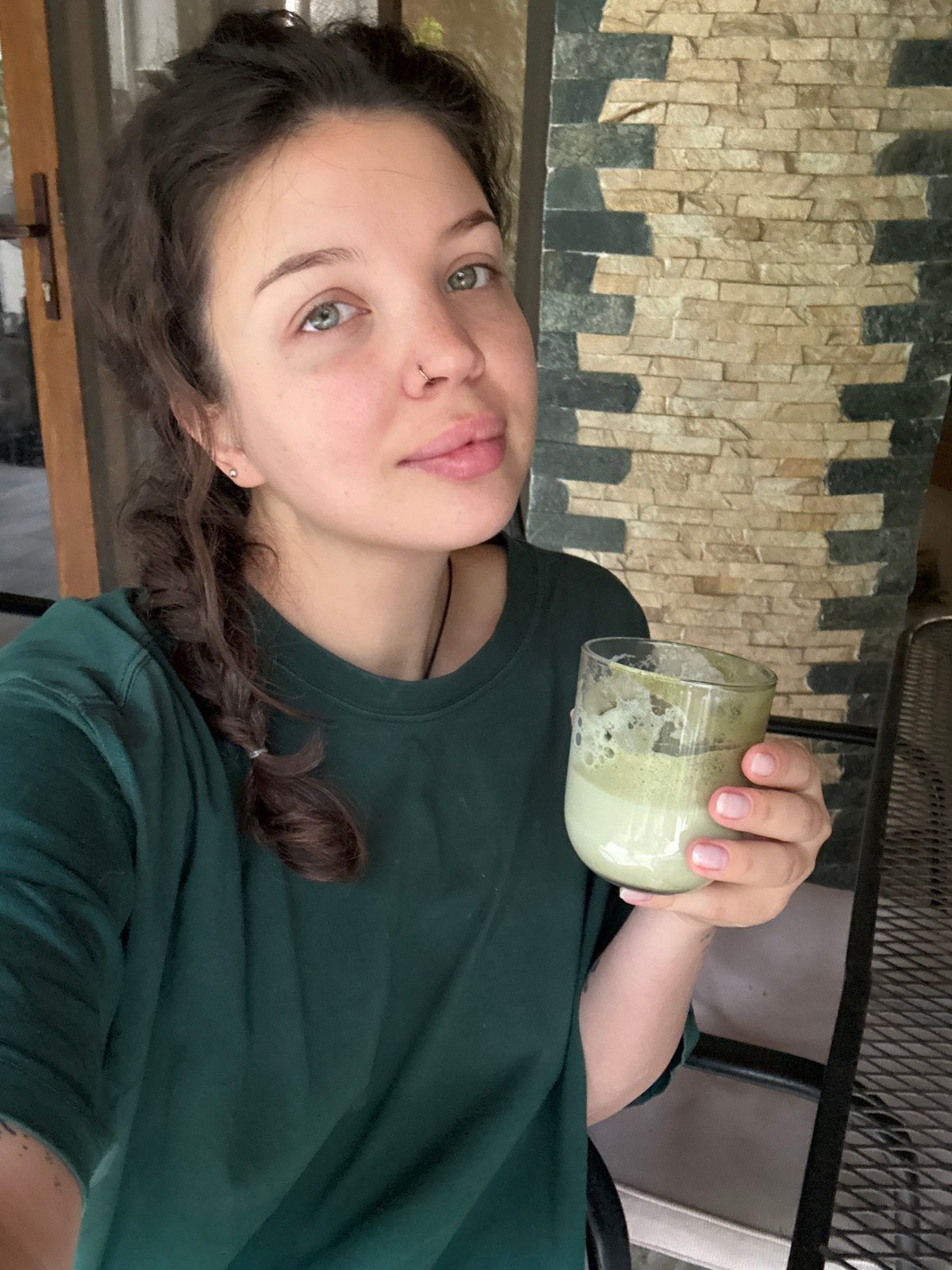 Matcha lattes and a grain bowl at an Odesa café