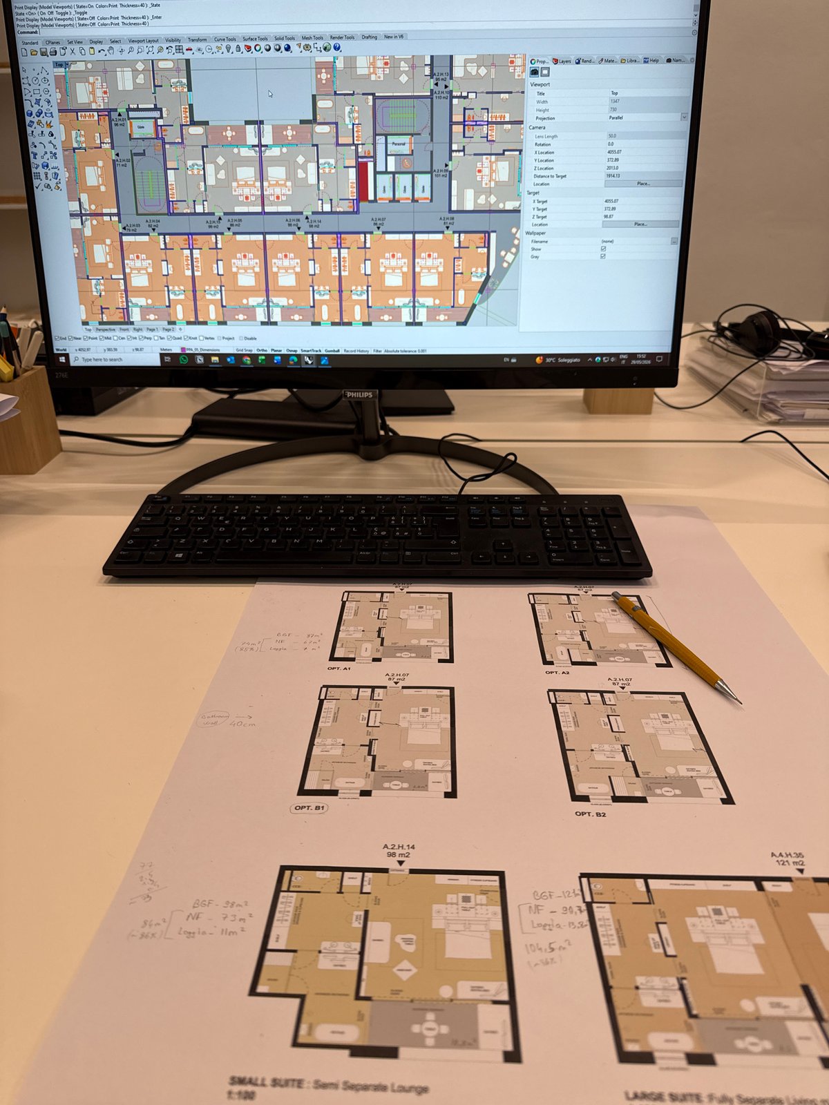 Milan office spaces documented during afternoon work hours