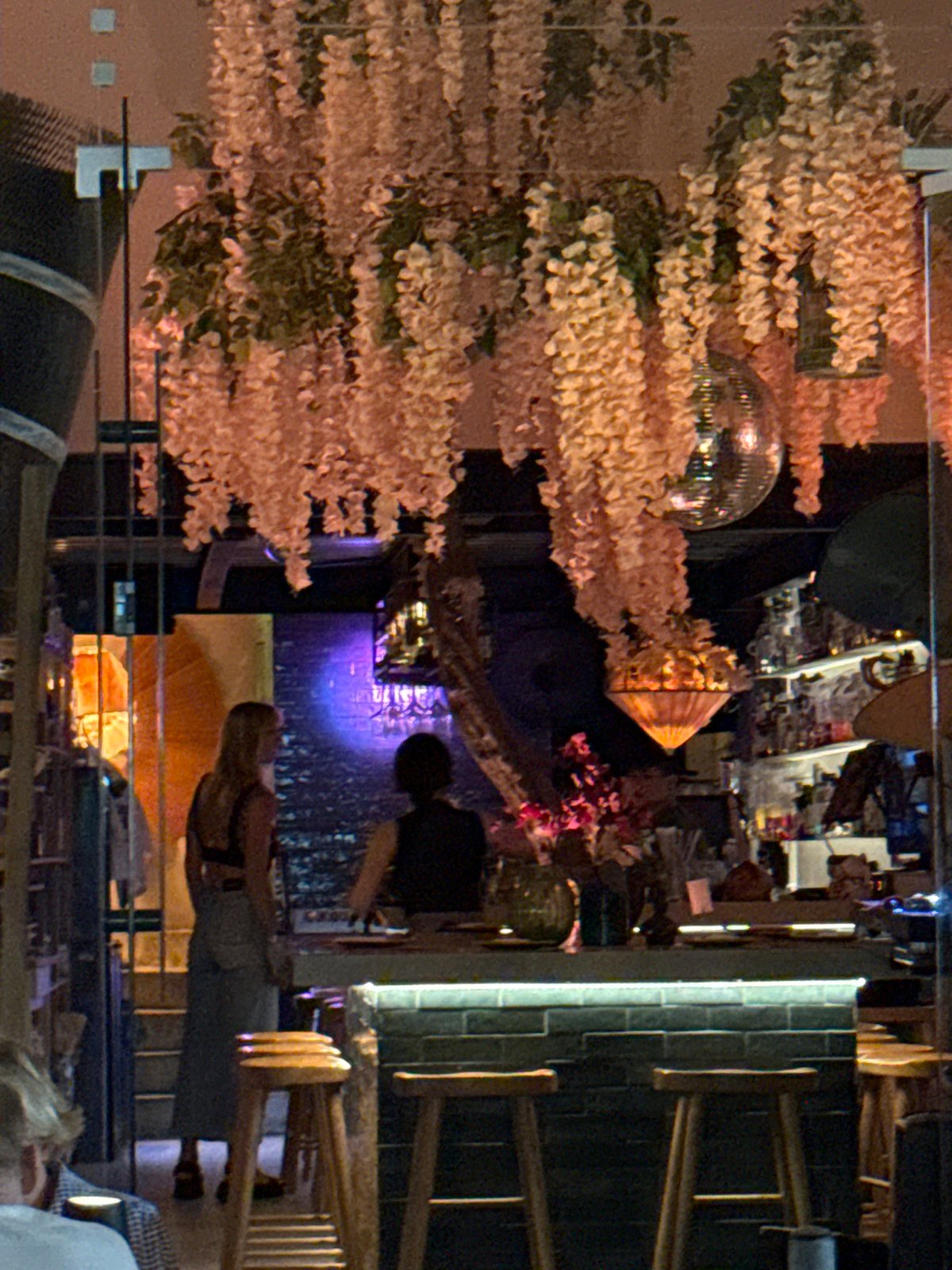 Limassol nightlife: floral-decorated interiors and outdoor dining