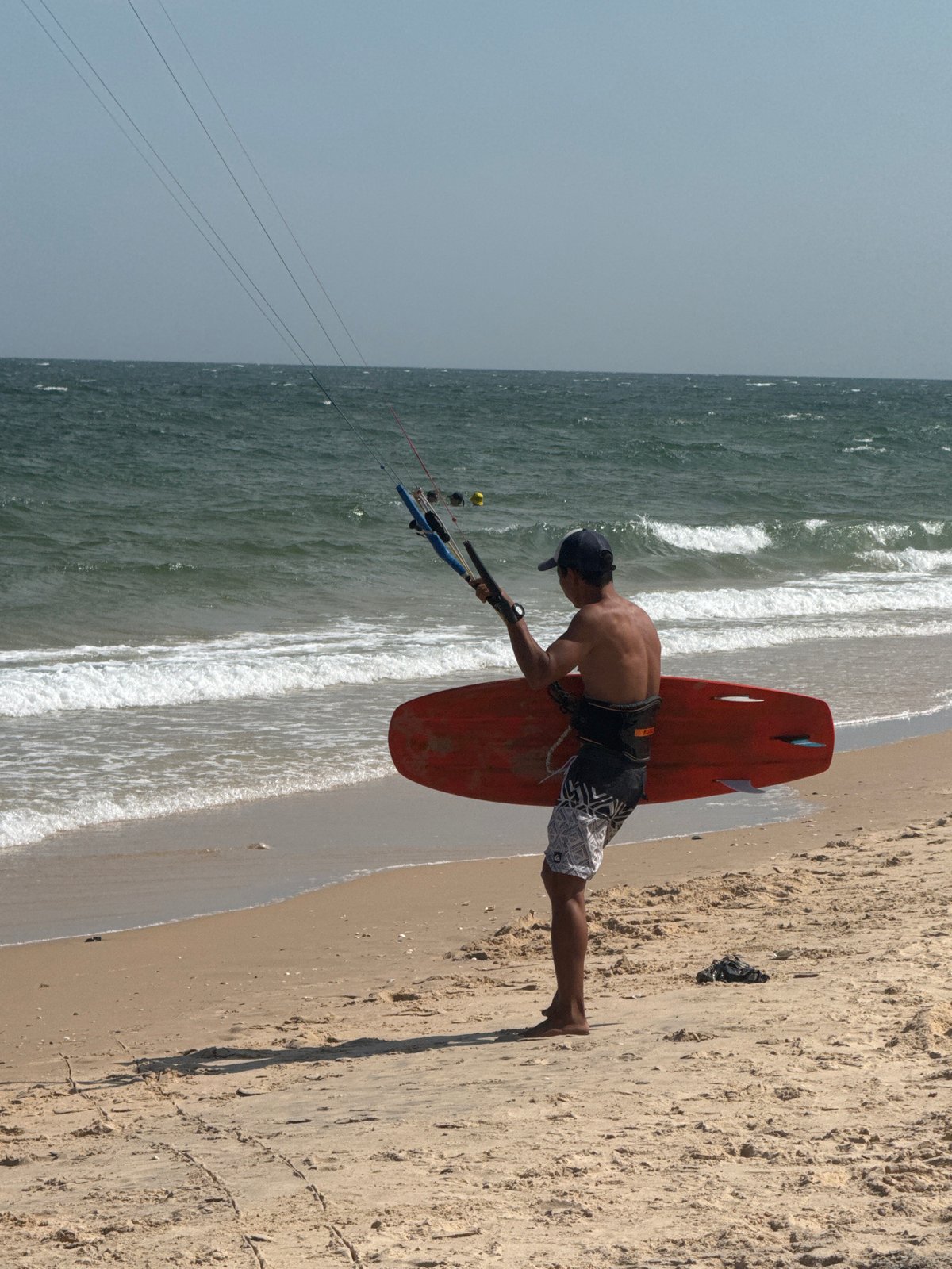 Kitesurfing morning in full swing at Mũi Né beach