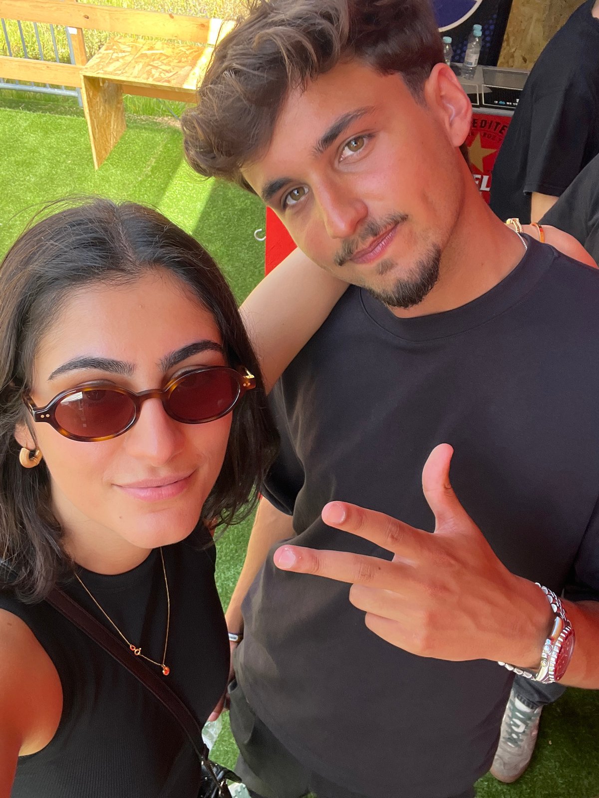 Couple Takes Selfies at Primavera Sound Porto Music Festival