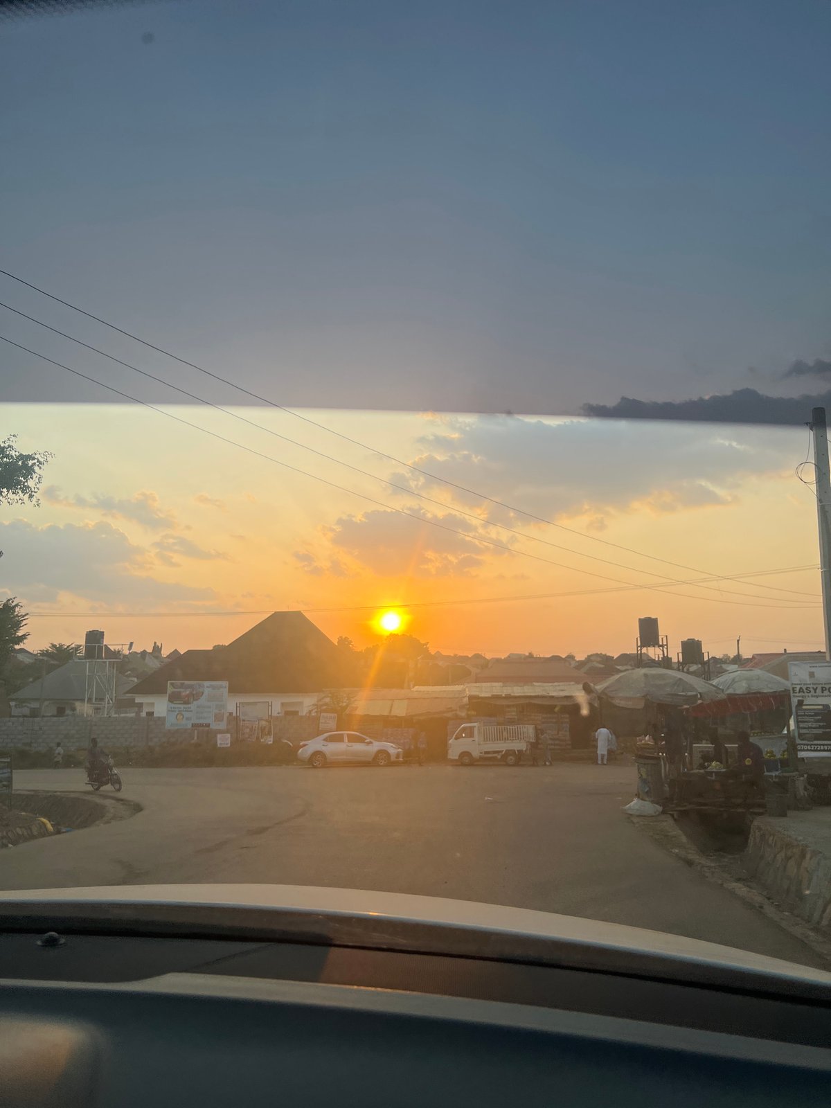 Sunset scenes documented across Abuja during evening hours