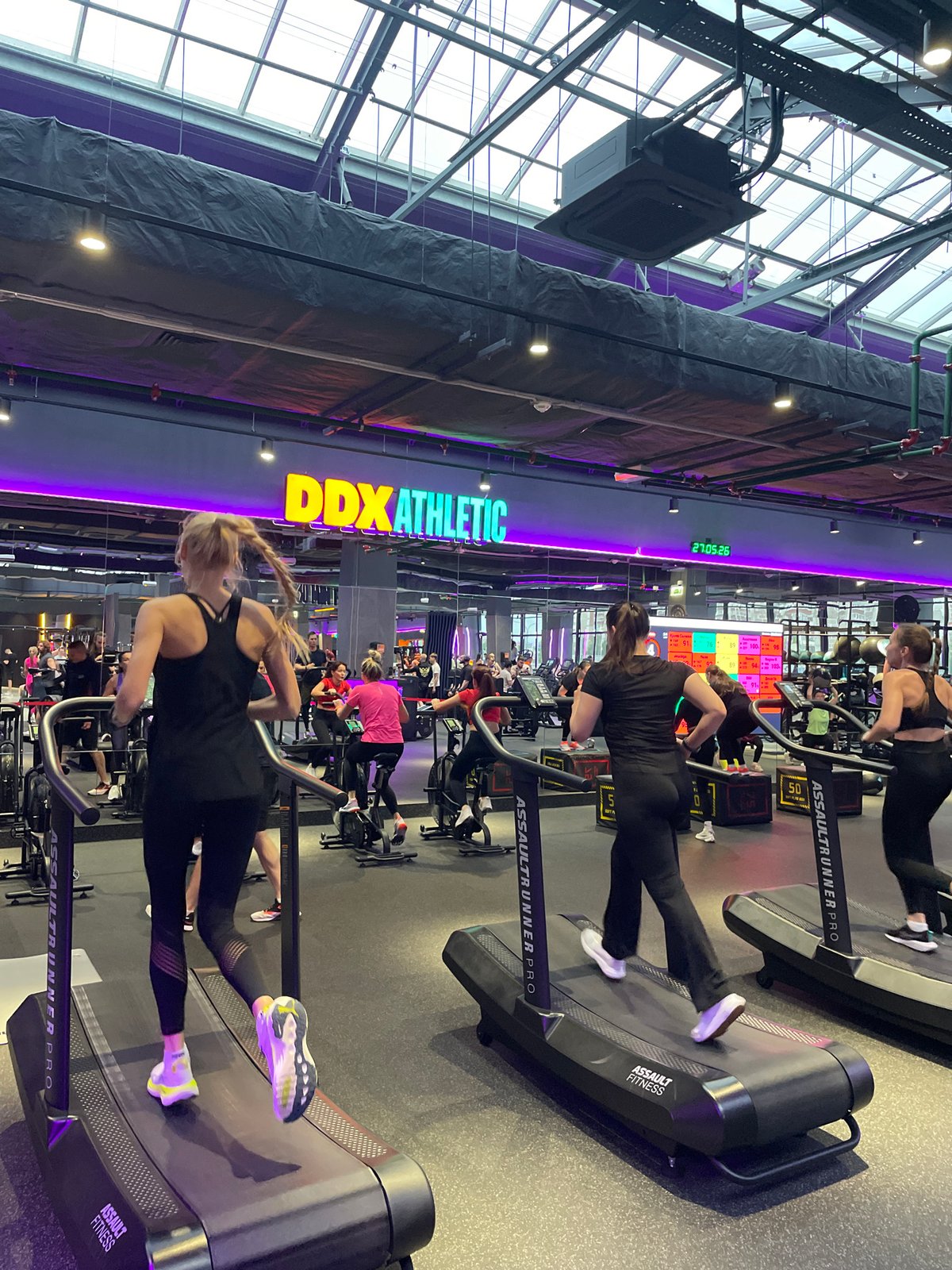 Busy workout session captured at modern Kazan gym